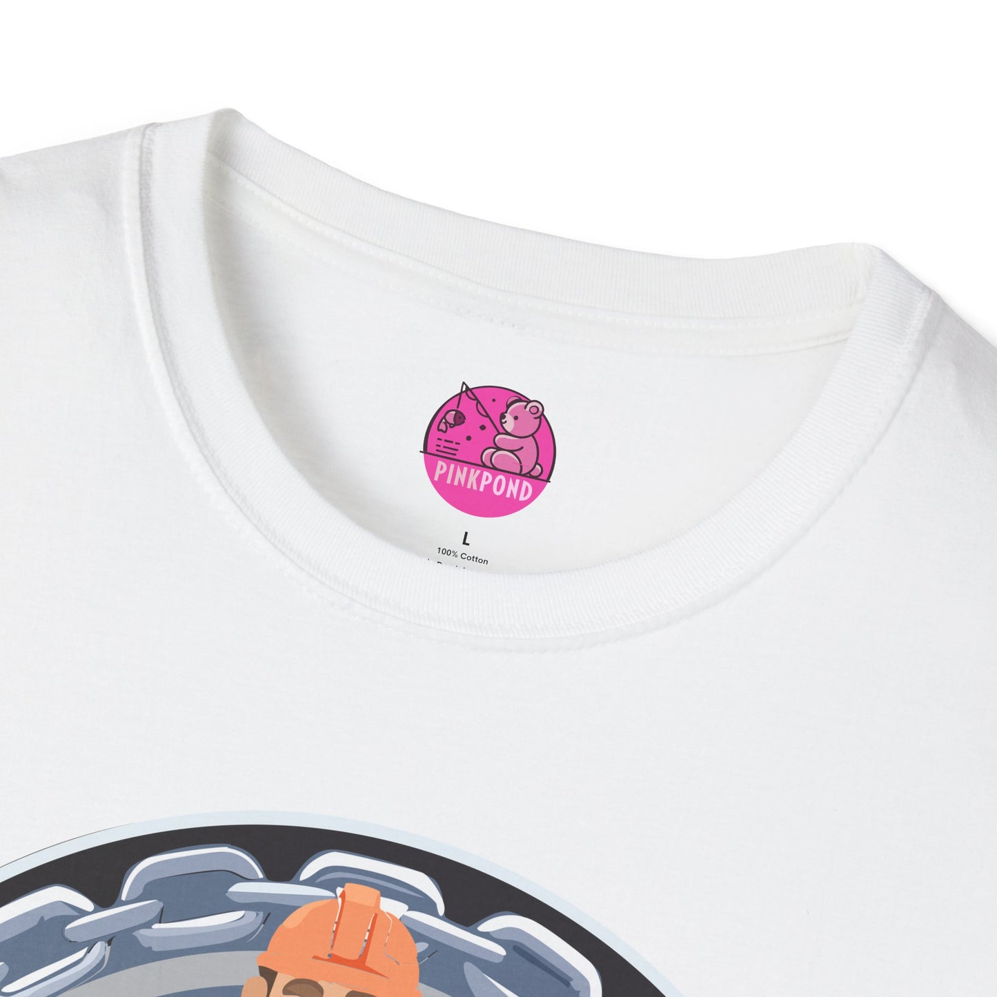 Construction Worker Bear  Graphic T-Shirt