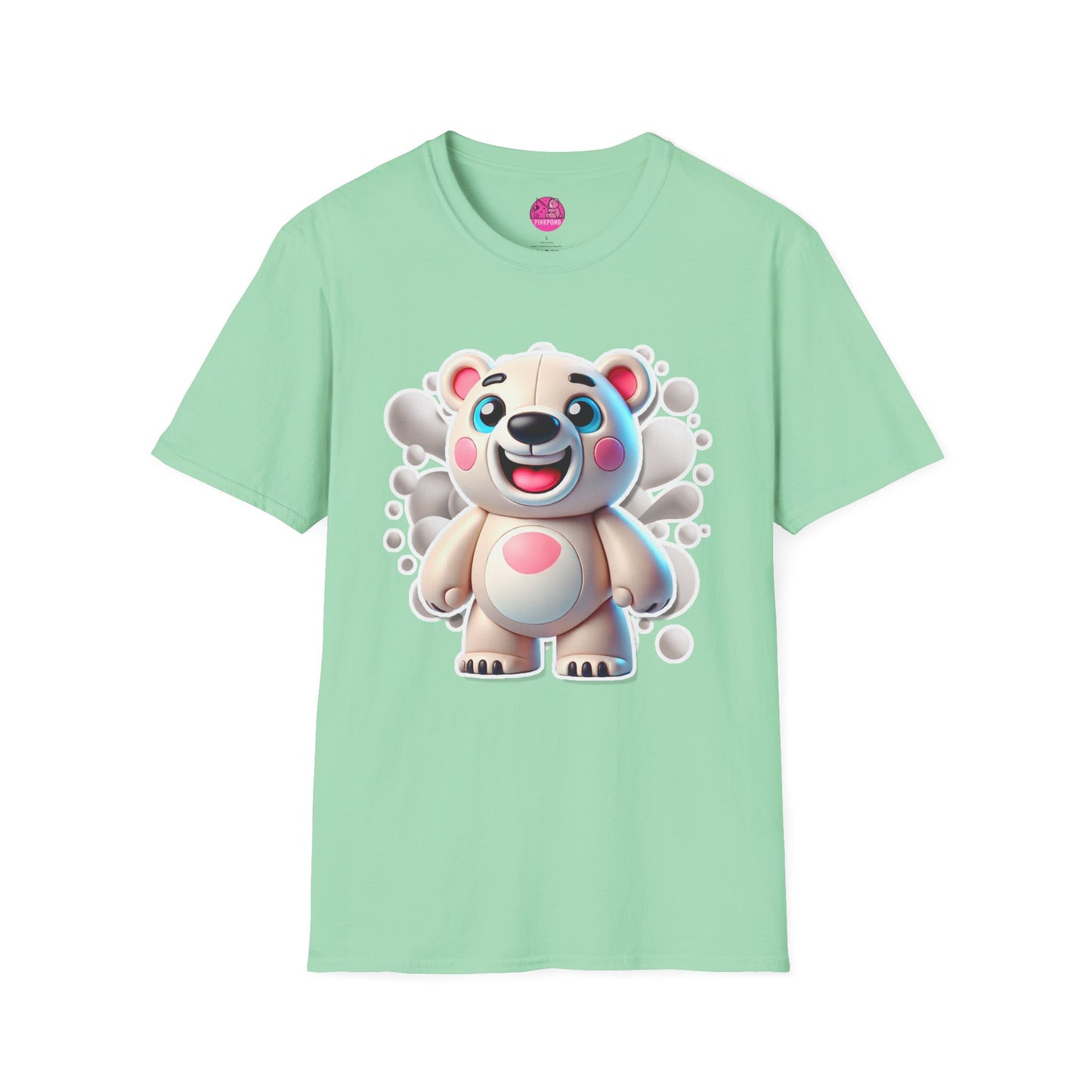 Pepe the Polar Bear T-Shirt - The Coolest Bear Around | Unisex Softstyle Tee
