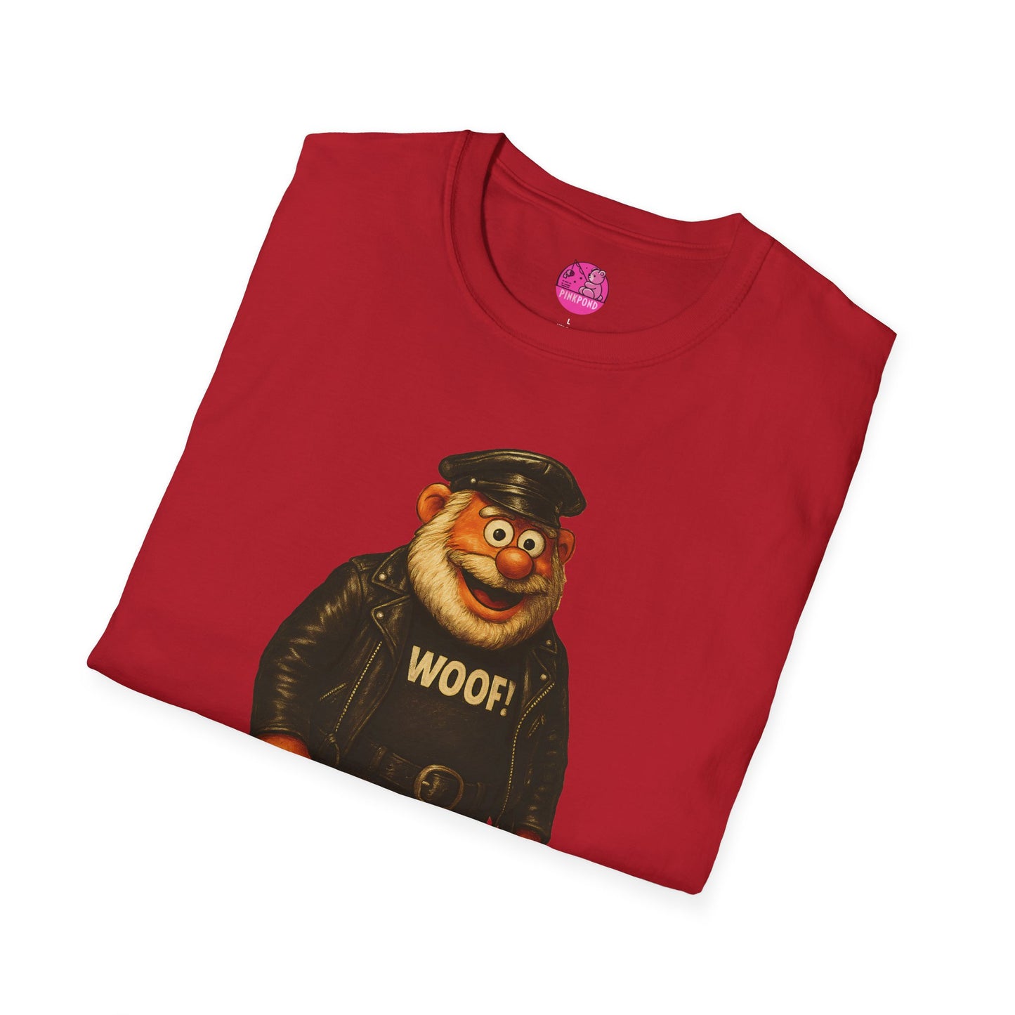 Unisex T-Shirt Leather Polar Bear Tee - WOOF Shirt Silver Beard Energy Pride Fashion