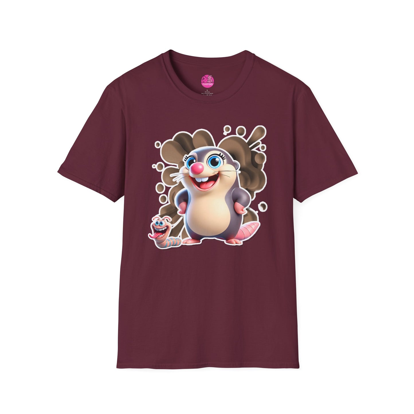 Millicent the Mole T-Shirt – Digging Up Fun in Style - Bold and Colorful Unisex Tee for Fun-Loving Fashion Fans
