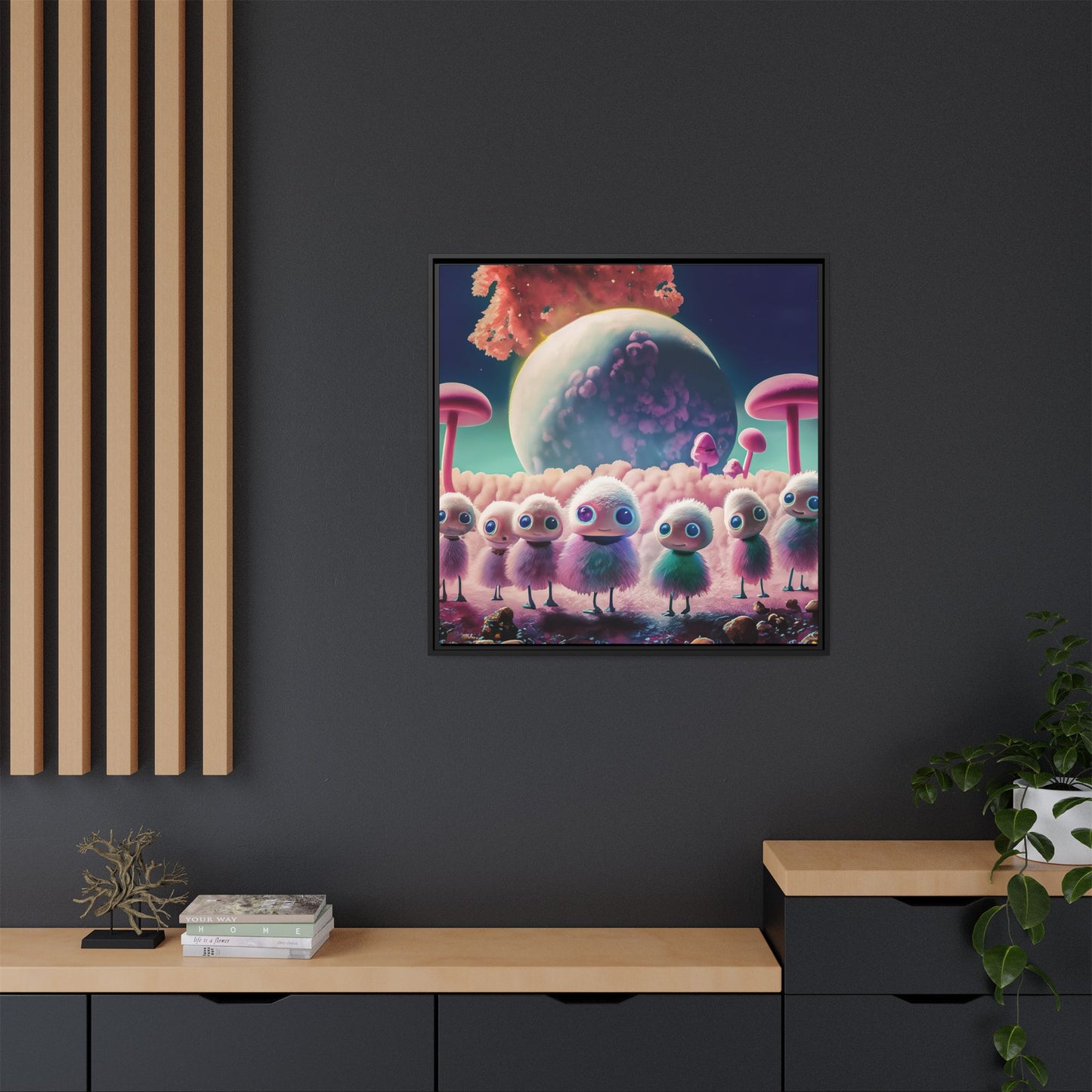 “"Keep smiling," whispered Axlar. "We can eat them later." – Fine Art Canvas Print By Andrew McCarter
