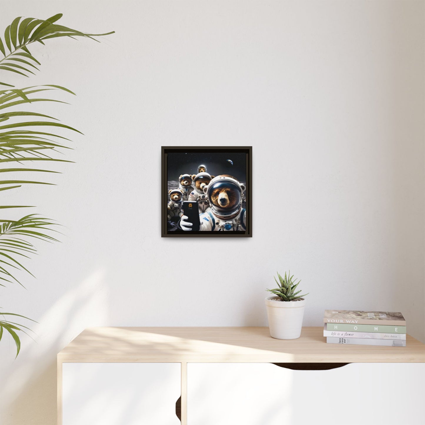 Canvas Print - Mooning Bear Selfie by Andrew McCarter