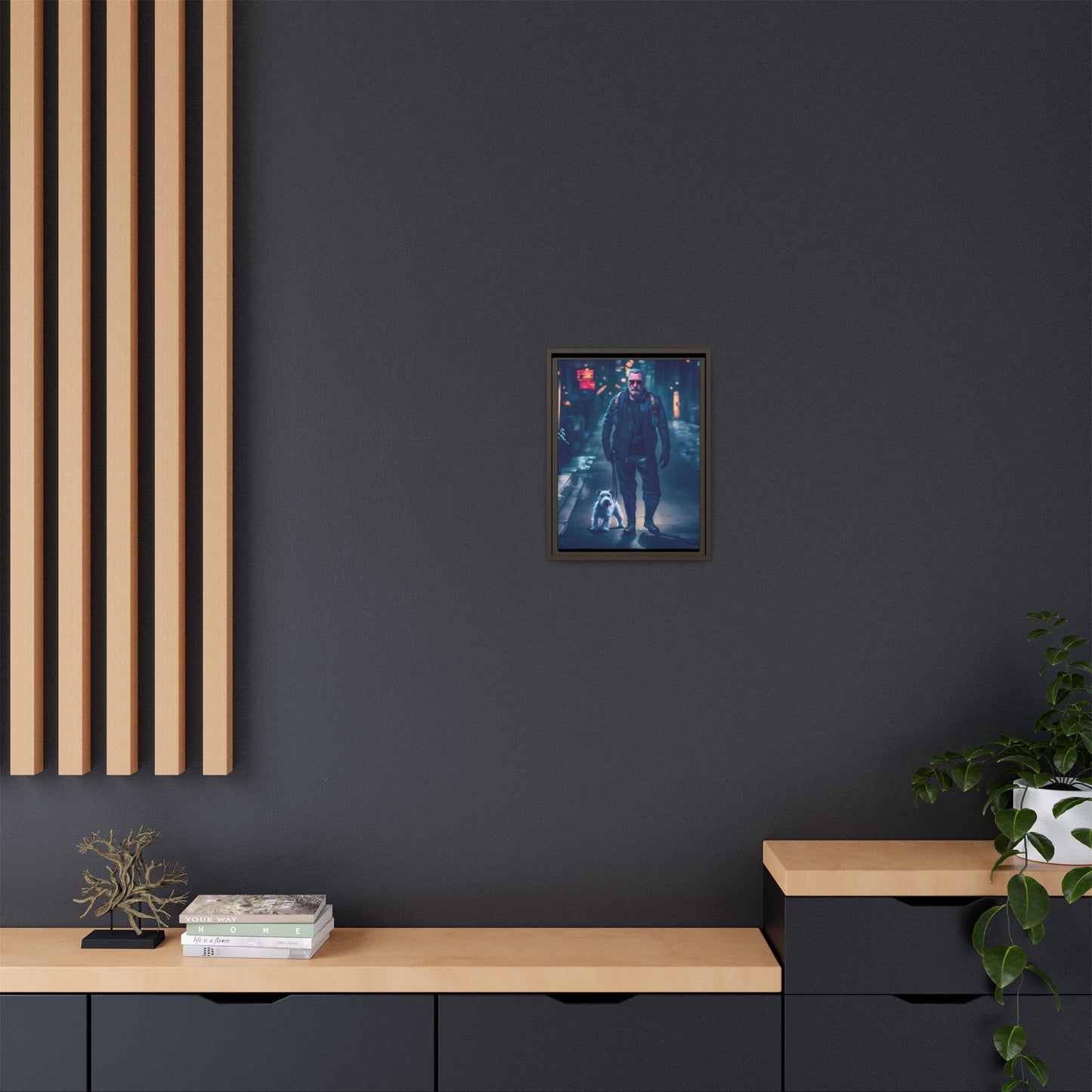 Canvas Print - Midnight Stroll by Andrew McCarter - Cyberpunk Urban Art
