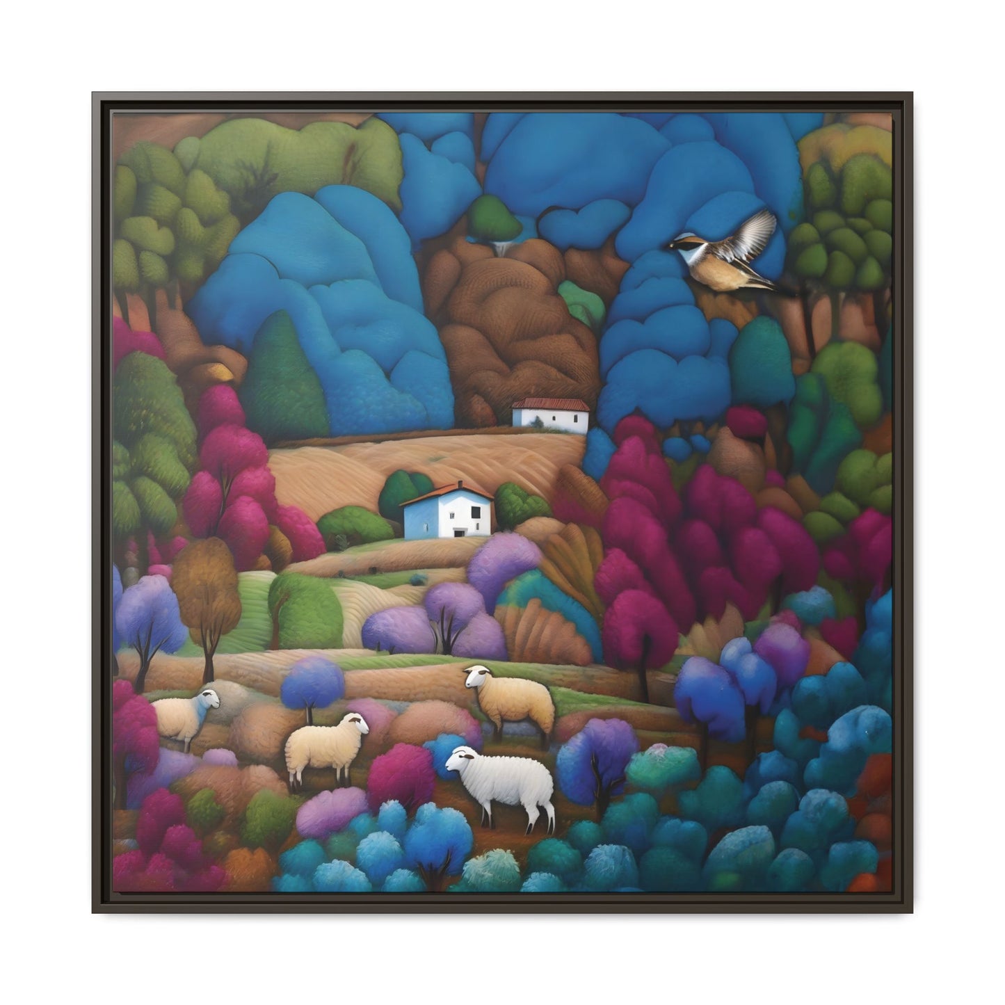 The Painted Valley Canvas Print by Andrew McCarter