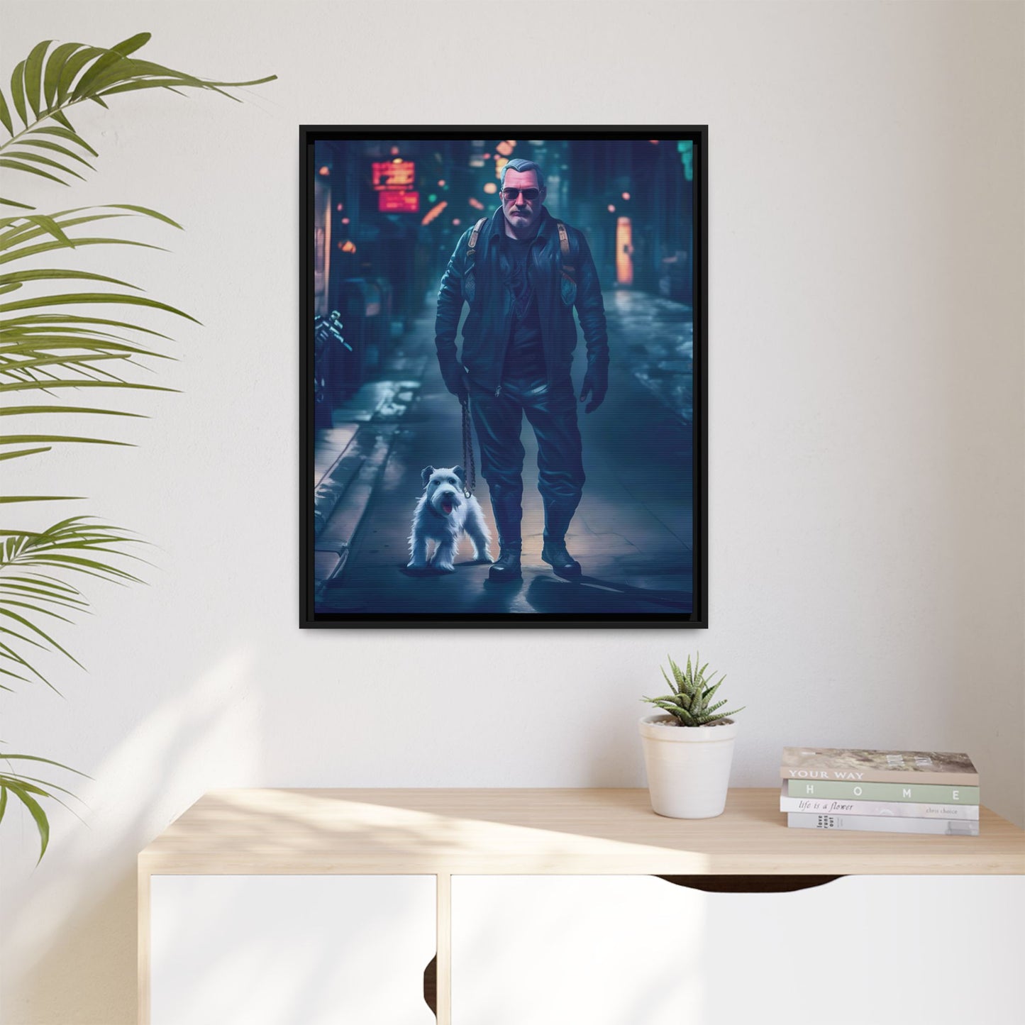 Canvas Print - Midnight Stroll by Andrew McCarter - Cyberpunk Urban Art