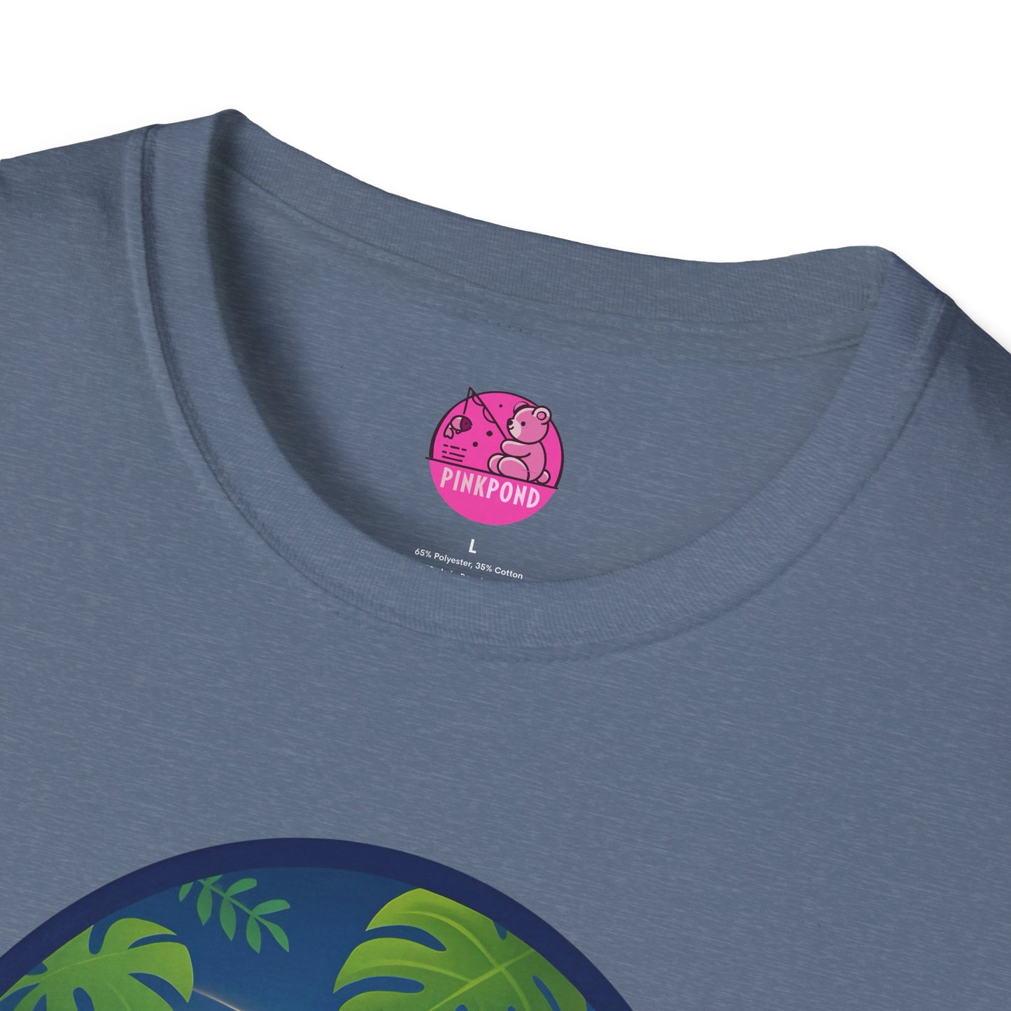 Adventure Bear T-Shirt - Explorer PinkPond Series Tee for Nature Lovers and Travel Dreamers