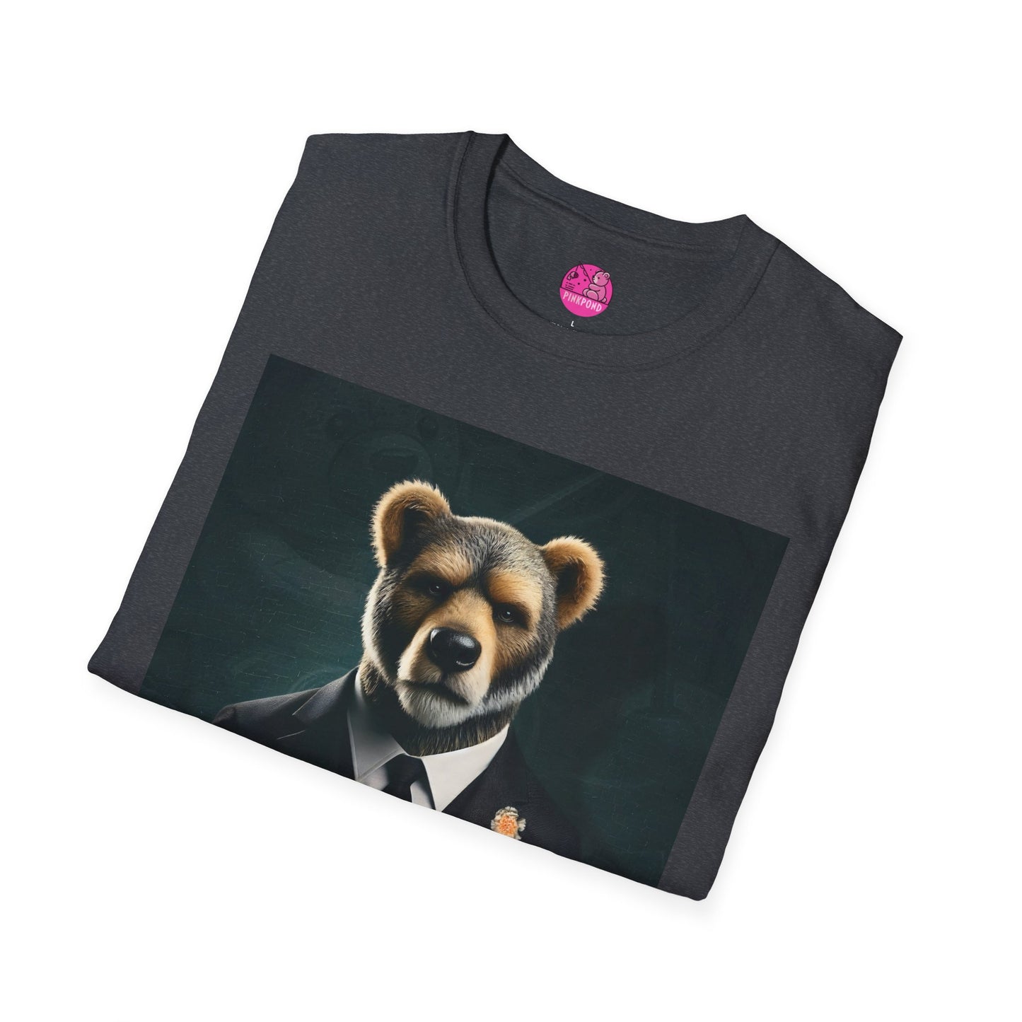 Boss Bear Graphic Tee - Unisex Softstyle T-Shirt for Power Players