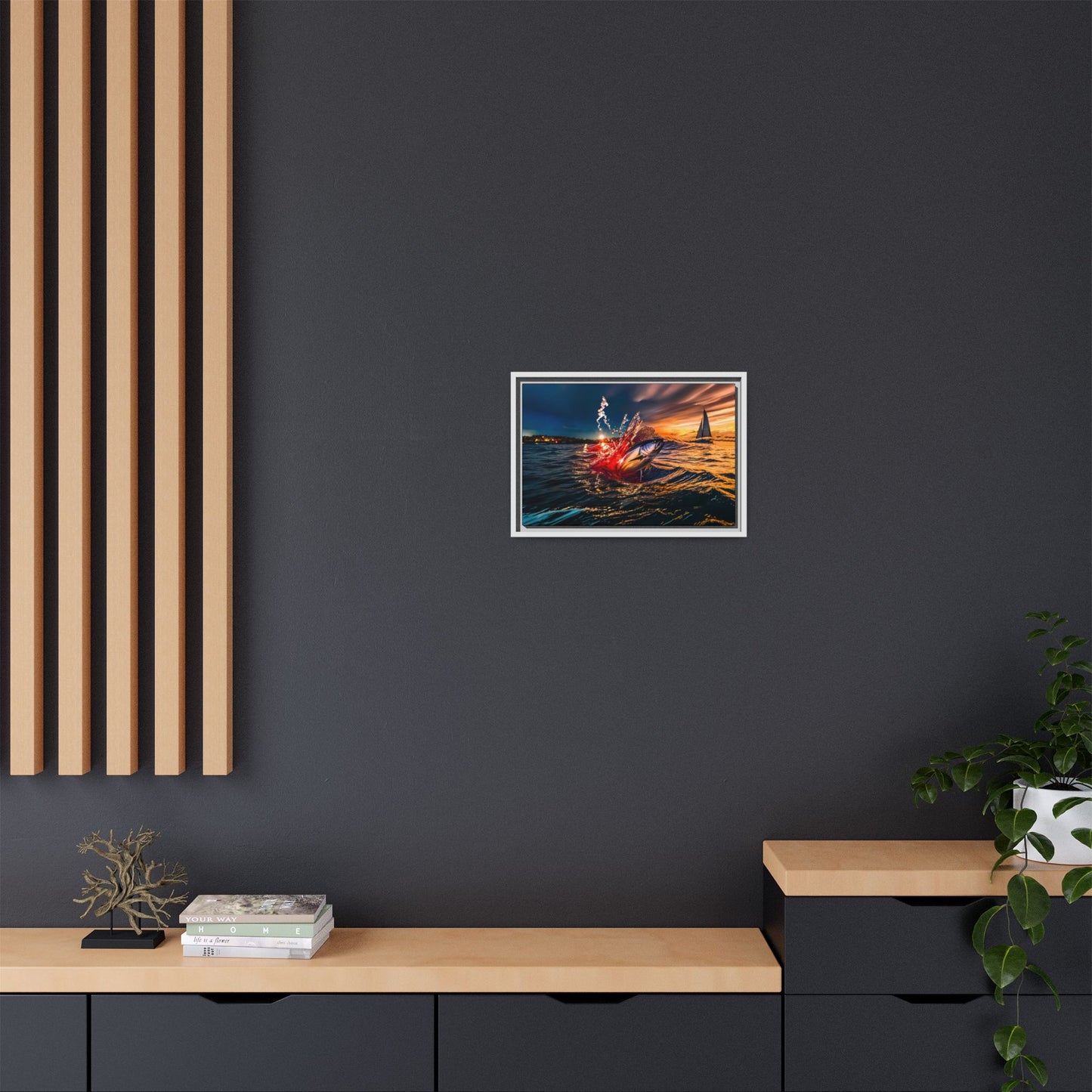 "The Leap" by Andrew McCarter - Ocean Canvas Art.