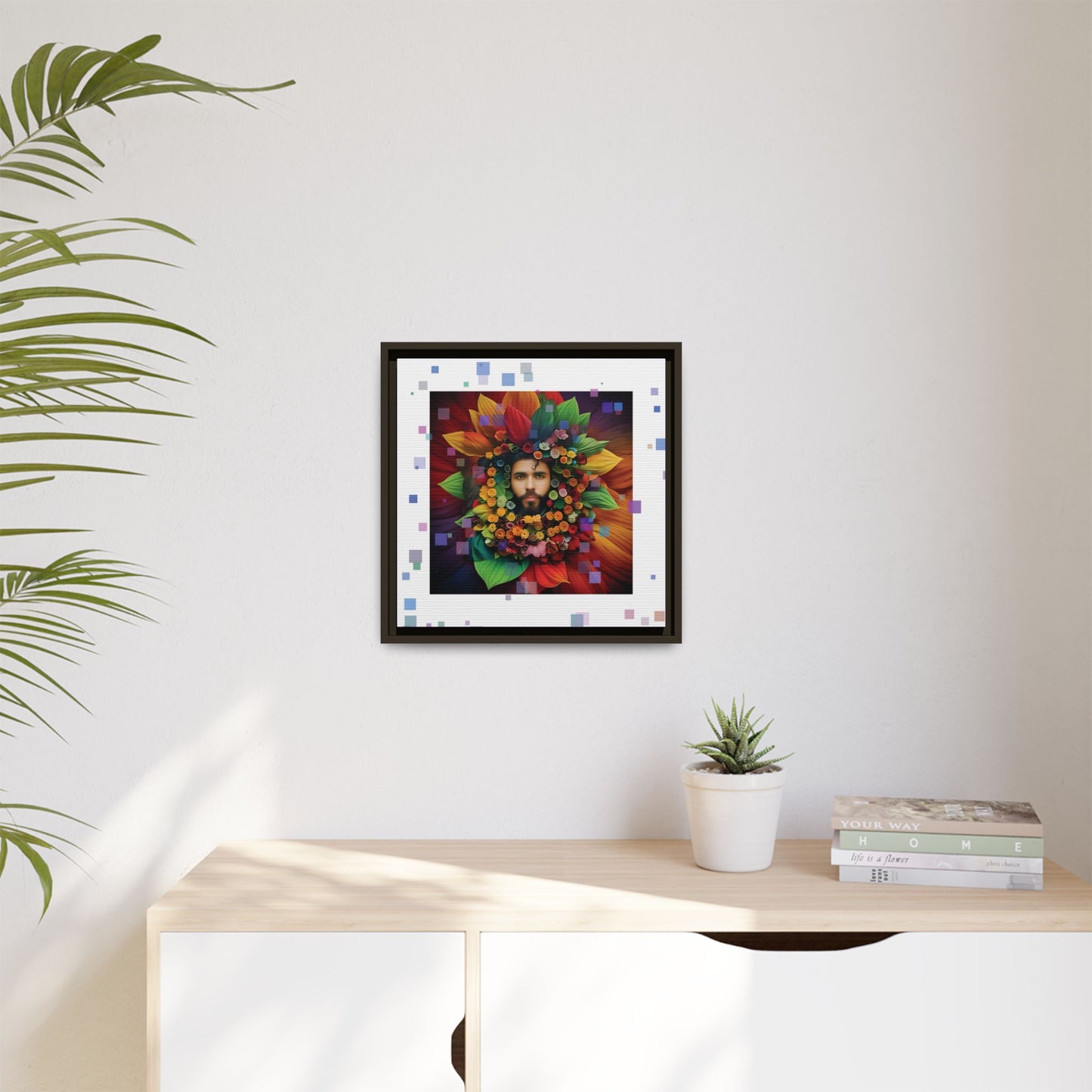 'Flourish: The Modern Green Man' canvas print By Andrew McCarter