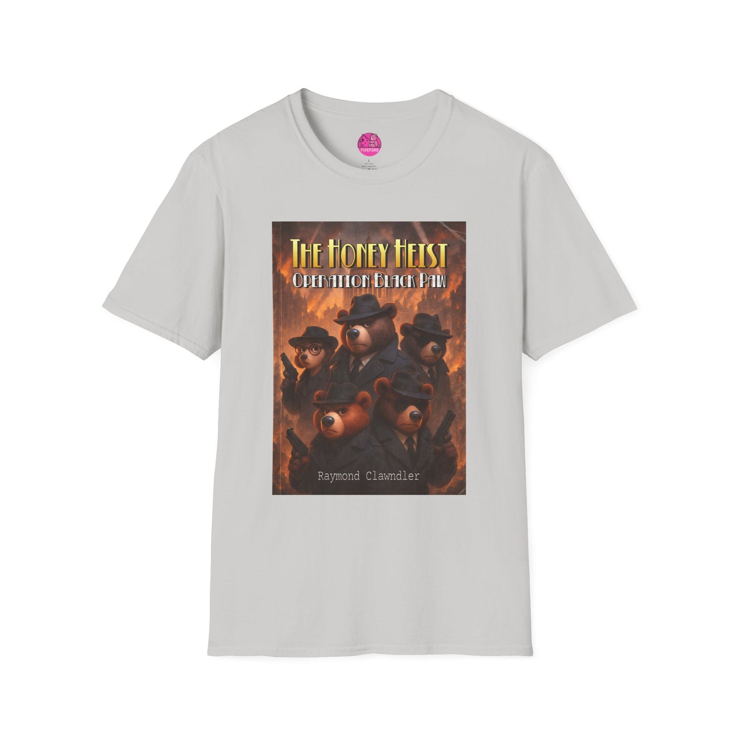 Unisex Tee - The Honey Heist: Operation Black Paw Noir Bear Detective Squad Shirt