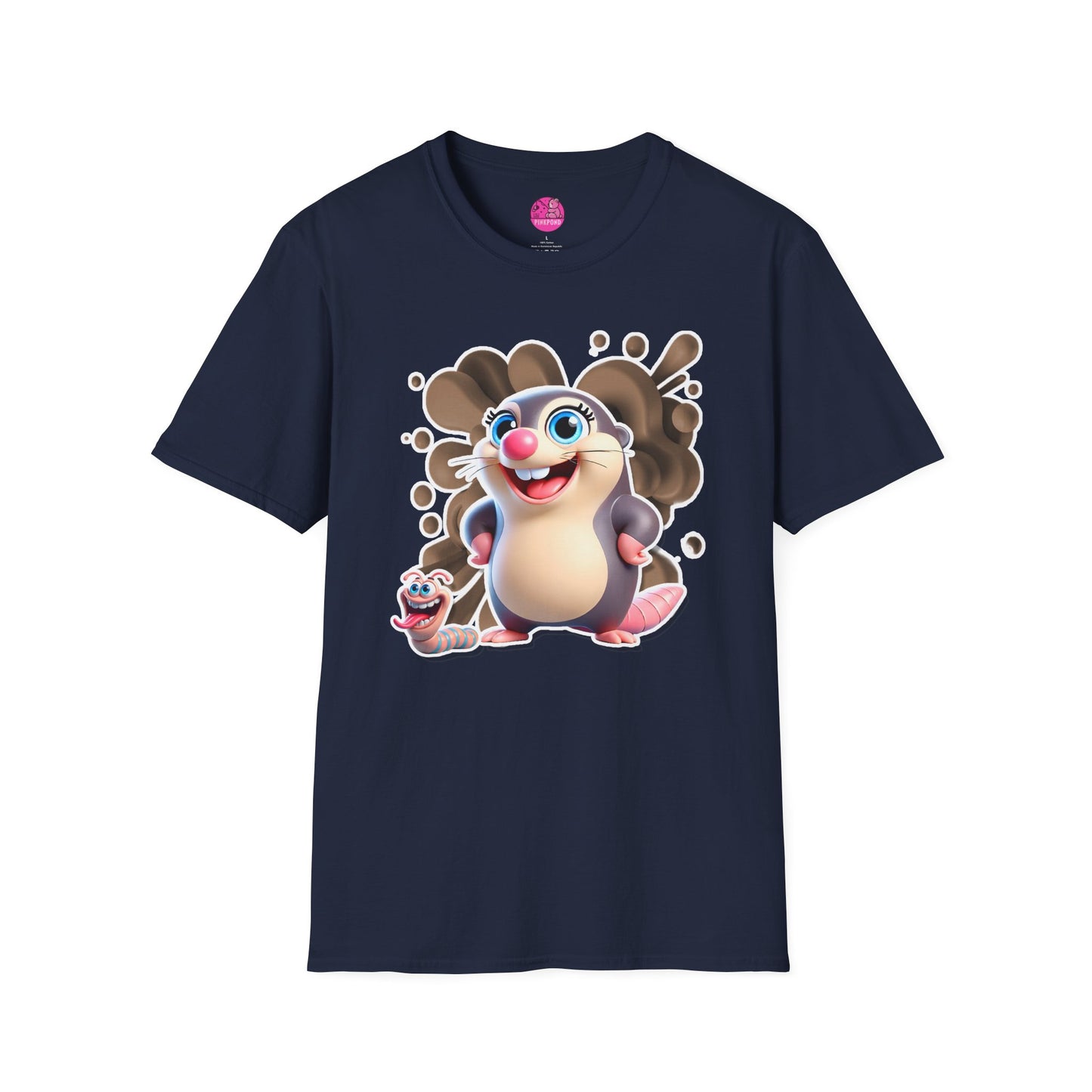 Millicent the Mole T-Shirt – Digging Up Fun in Style - Bold and Colorful Unisex Tee for Fun-Loving Fashion Fans