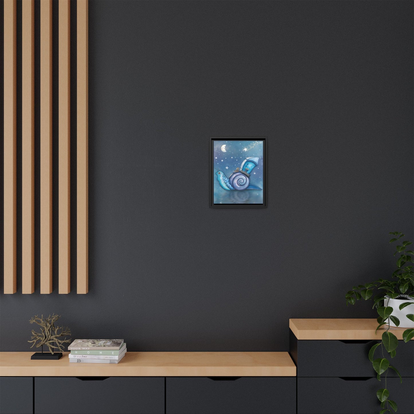The Owl and the Snail Glided Upon a Sea of Stars by Andrew McCarter  - Canvas Print