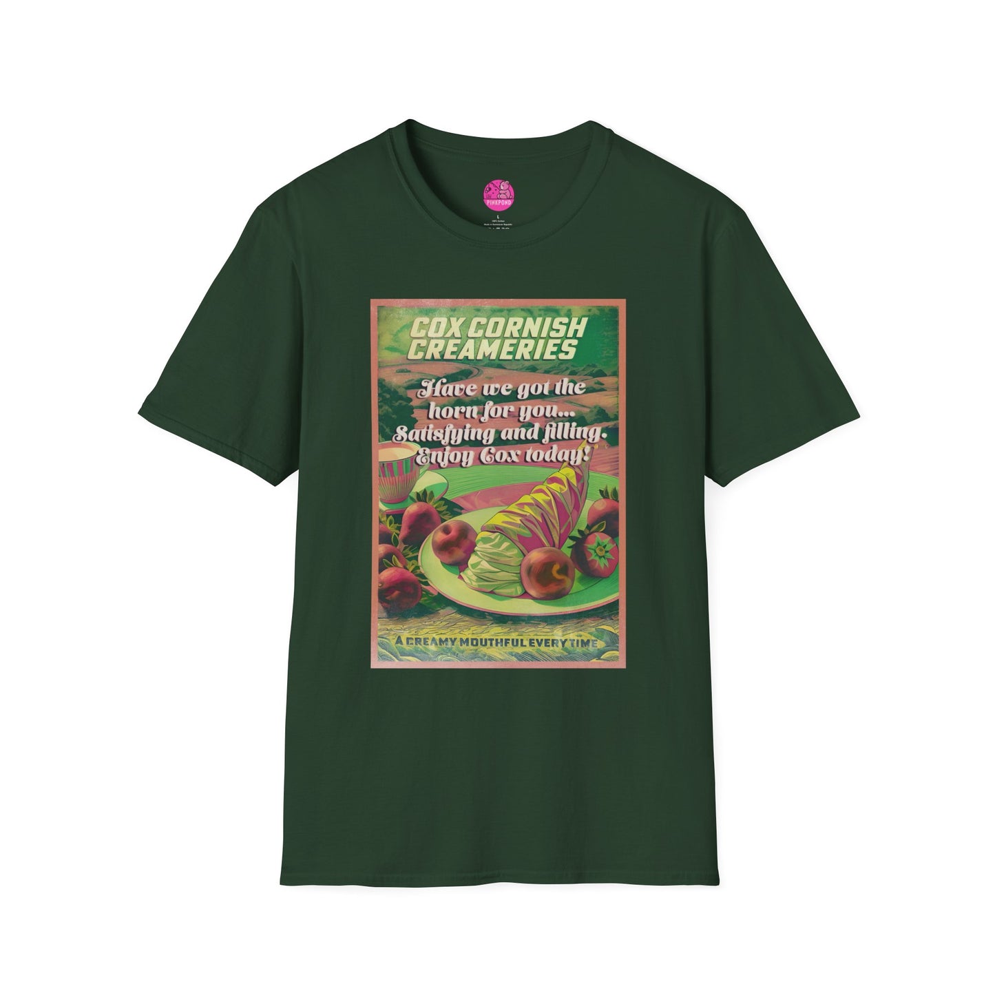 Saucy Vintage Cox Creameries - Satisfy Your Cravings T-Shirt