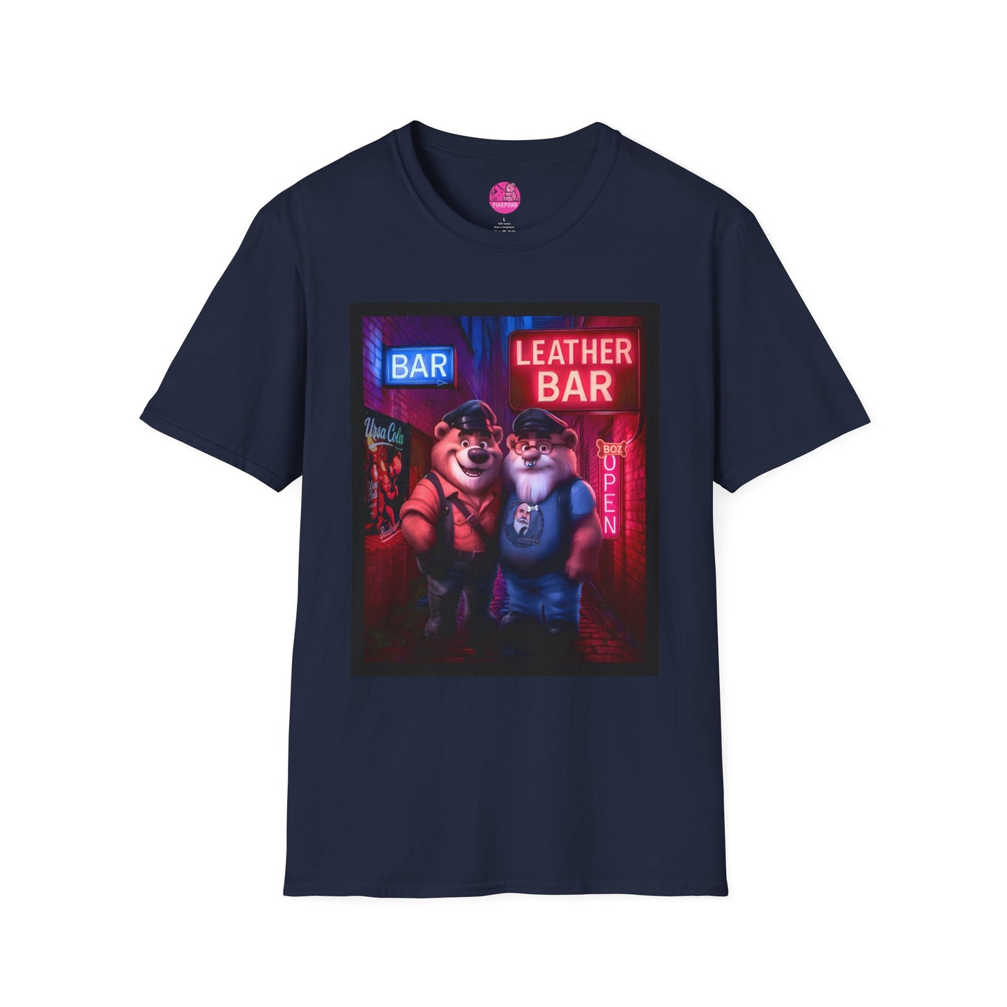 Pup Boz Bear T-Shirt - Exclusive PinkPond Artwork of Boz Lee Schmick