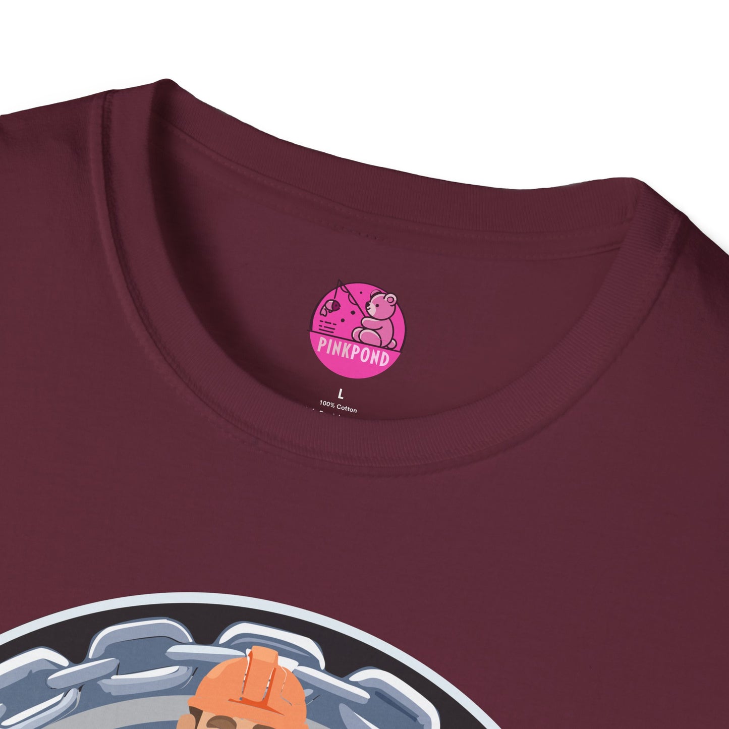 Construction Worker Bear  Graphic T-Shirt
