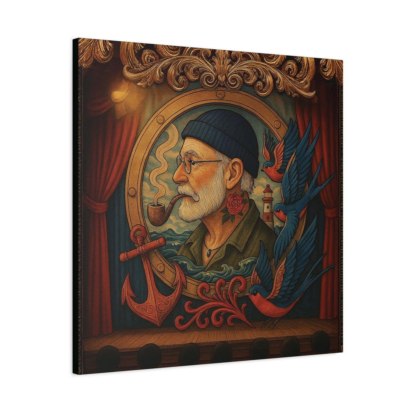 Canvas Wall Art - The Old Sailor’s Portrait