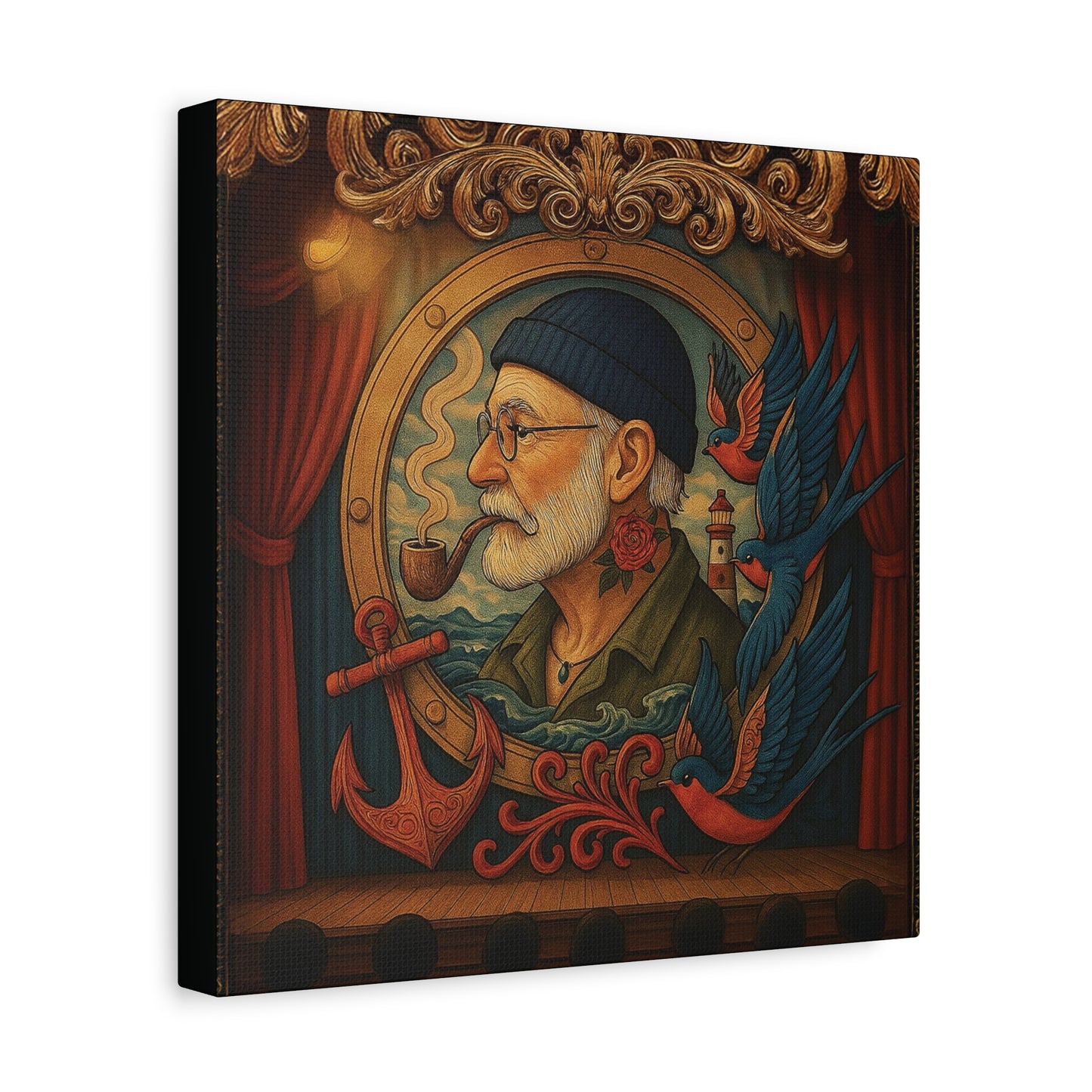 Canvas Wall Art - The Old Sailor’s Portrait
