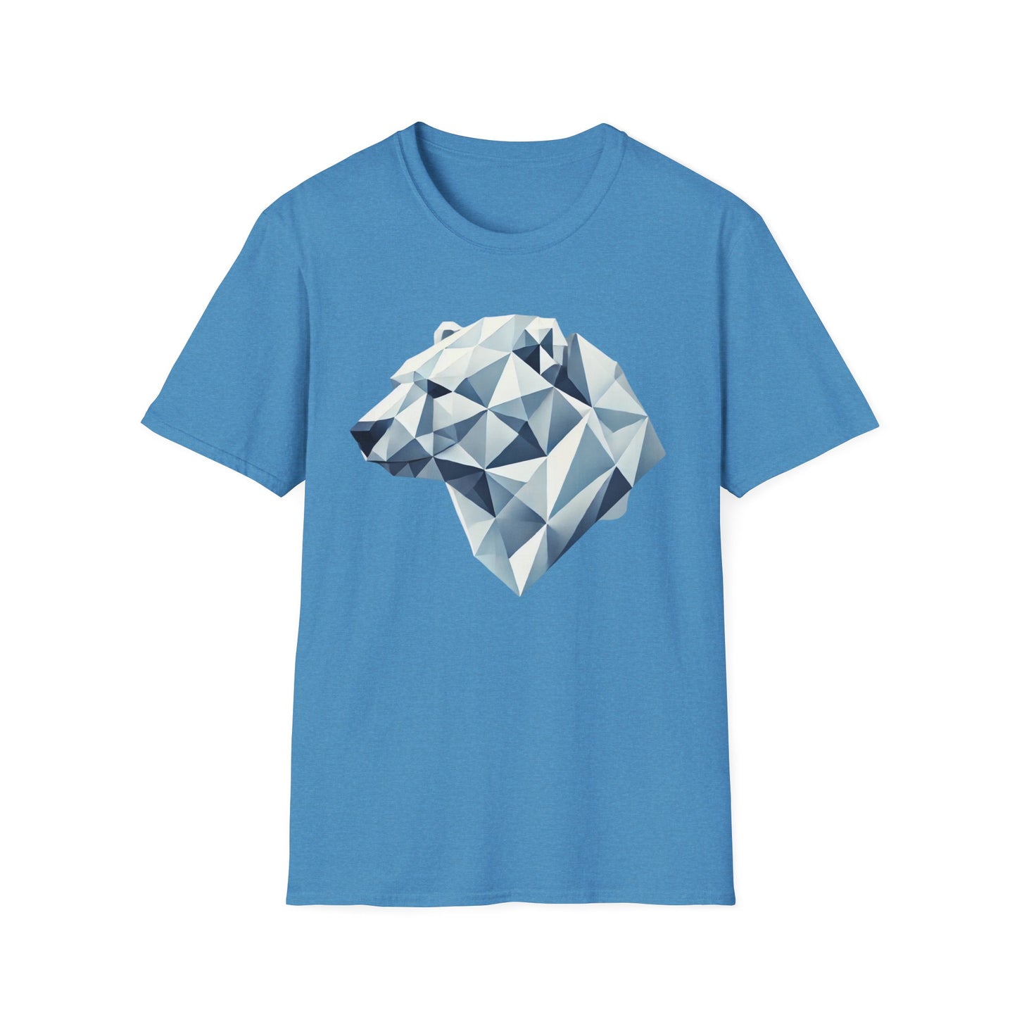 Geometric Bear Graphic Unisex Softstyle T-Shirt