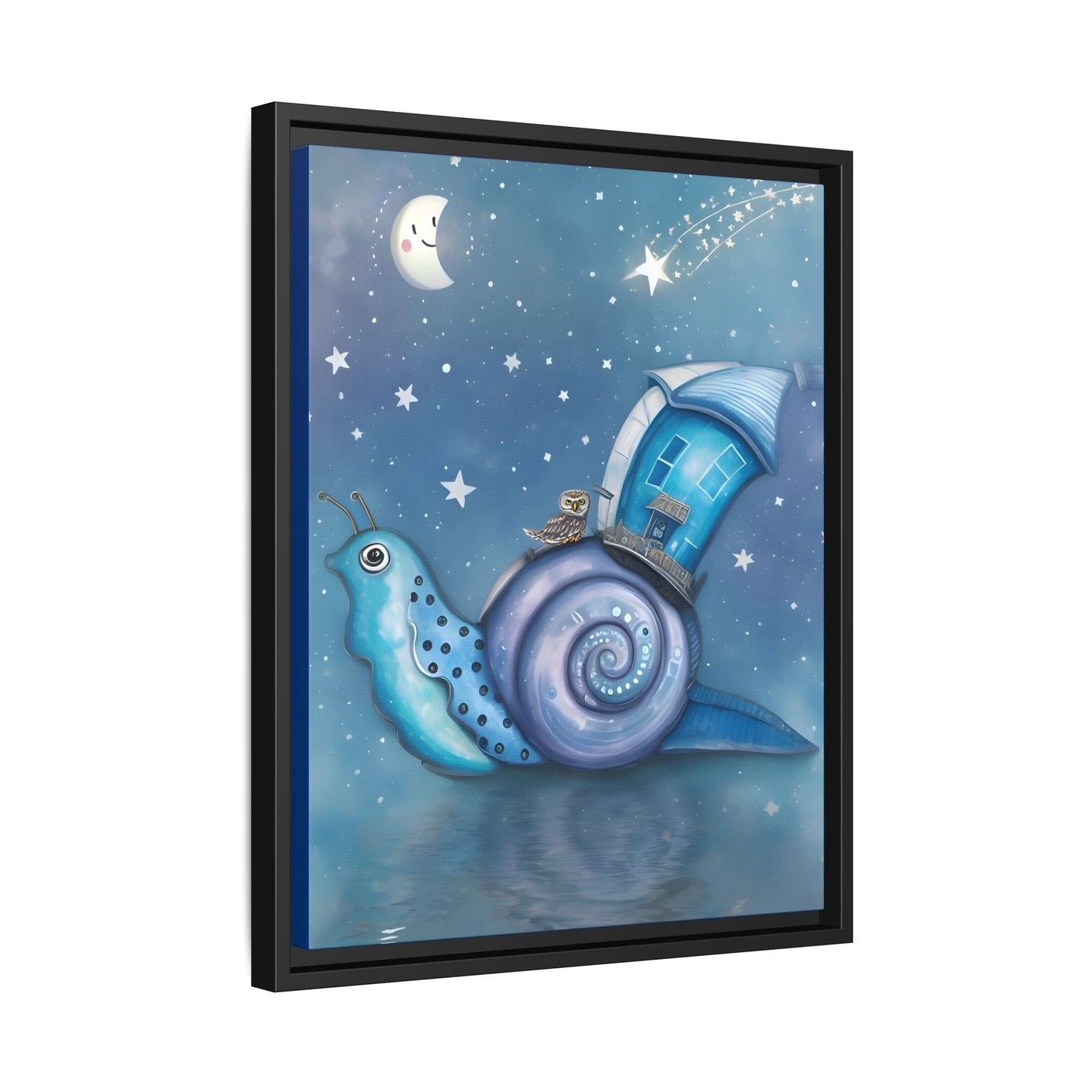 The Owl and the Snail Glided Upon a Sea of Stars by Andrew McCarter  - Canvas Print