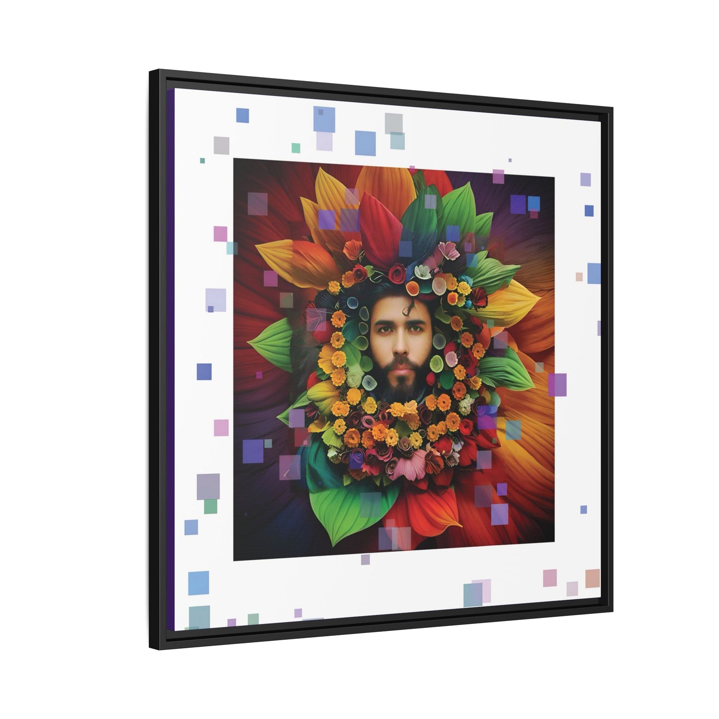 'Flourish: The Modern Green Man' canvas print By Andrew McCarter