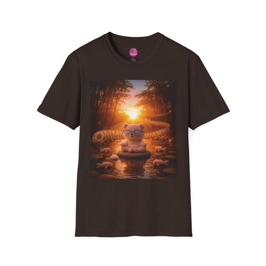 Meditating Bear Golden Hour T-Shirt