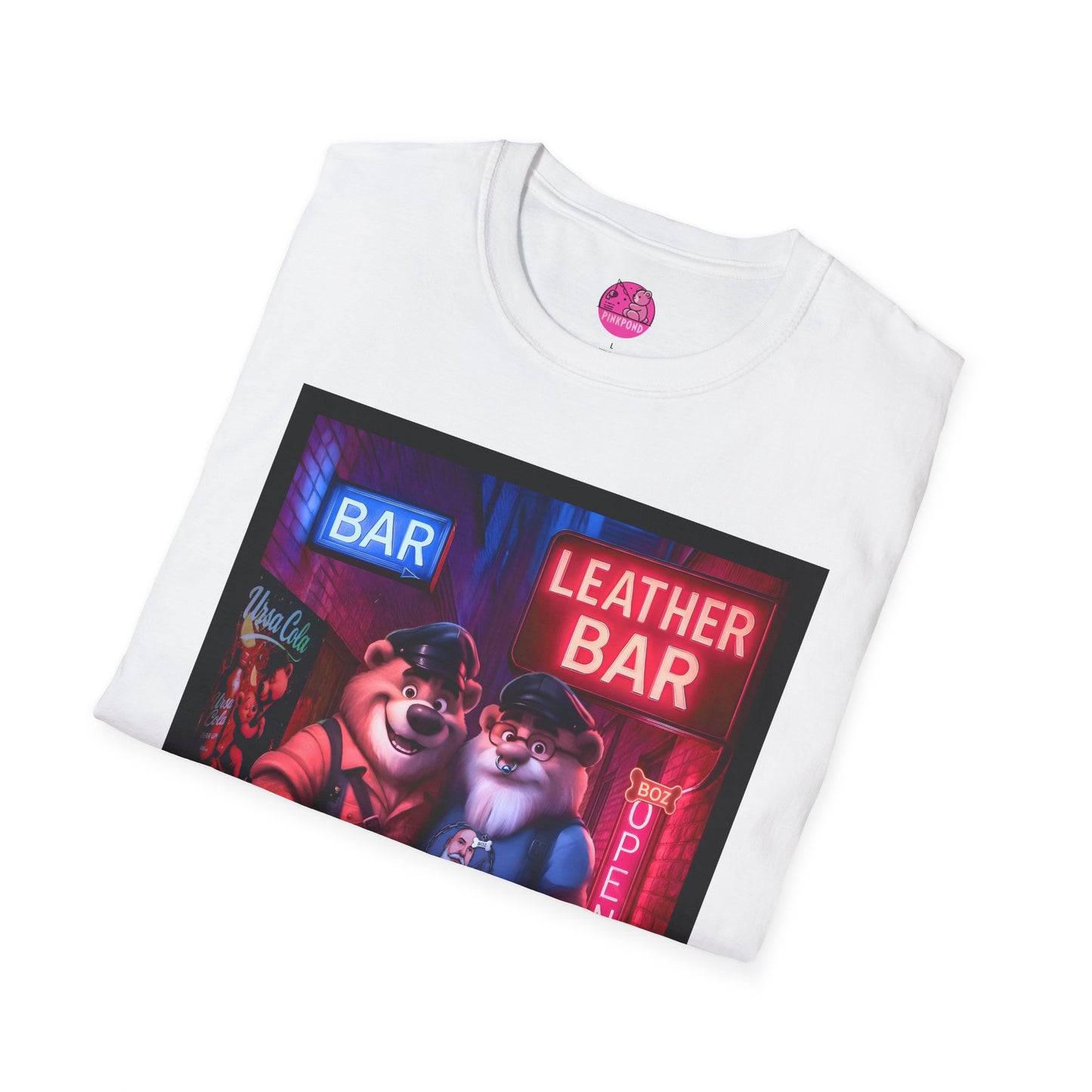 Pup Boz Bear T-Shirt - Exclusive PinkPond Artwork of Boz Lee Schmick