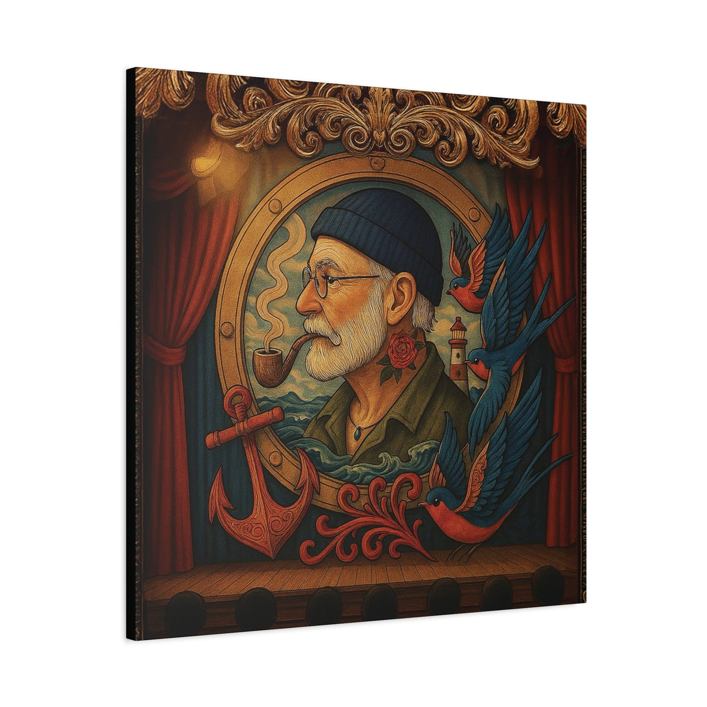 Canvas Wall Art - The Old Sailor’s Portrait