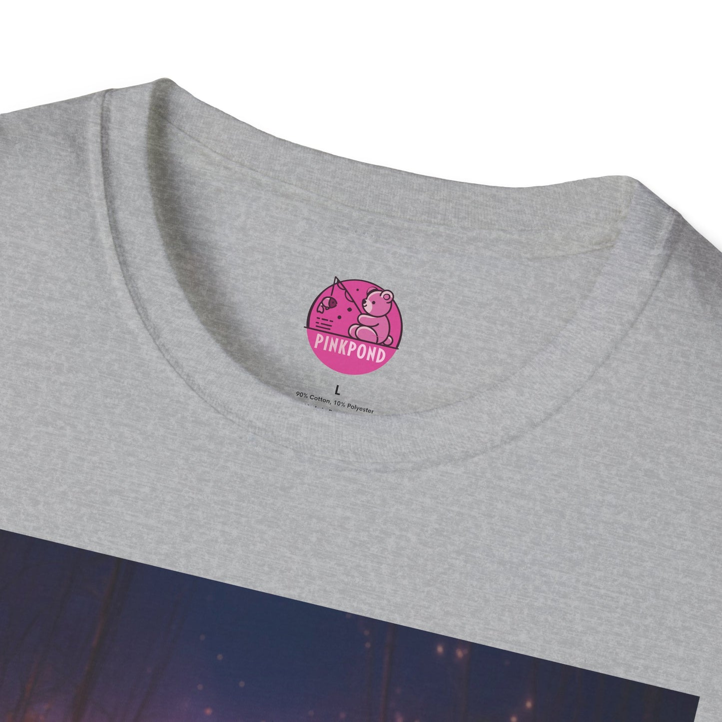 Meditating Bear Dusk Dreamscape T-Shirt