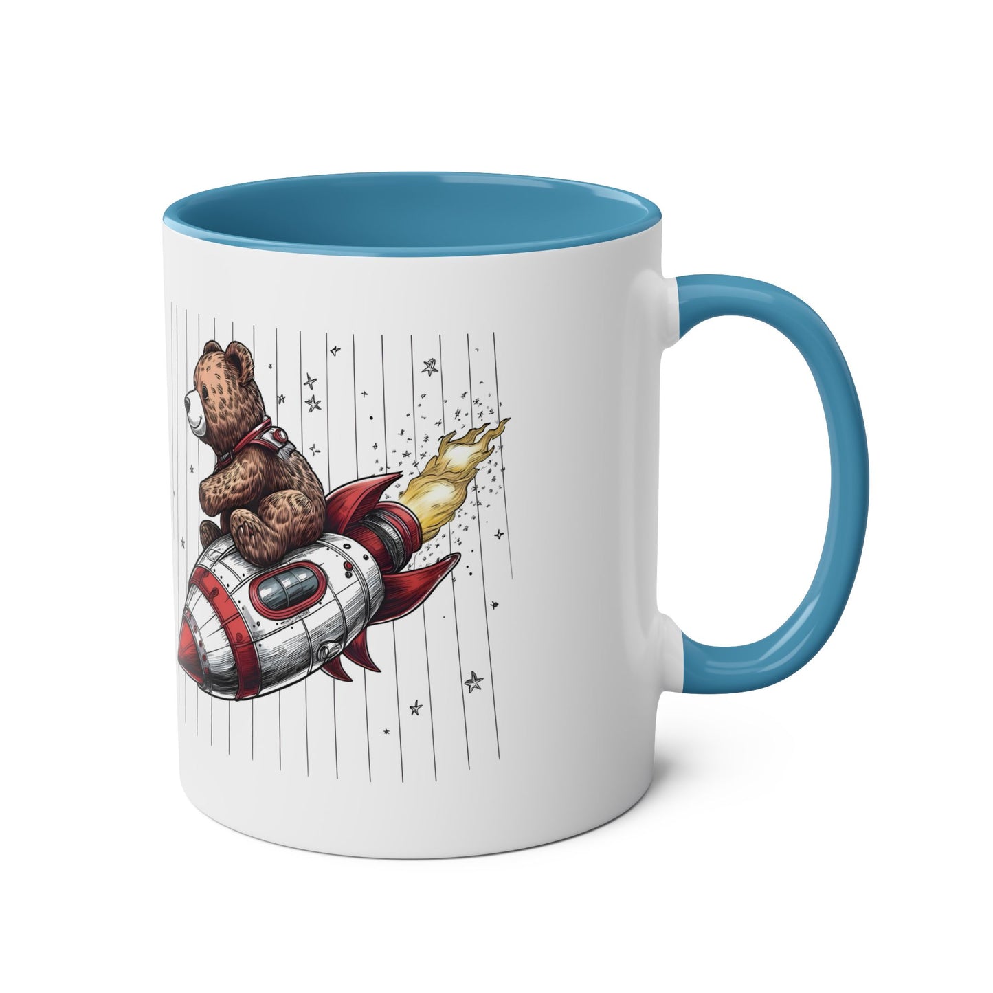 Rocket Bear Mug Style 3 - Adventure Coffee Cup for Space Lovers & Dreamers