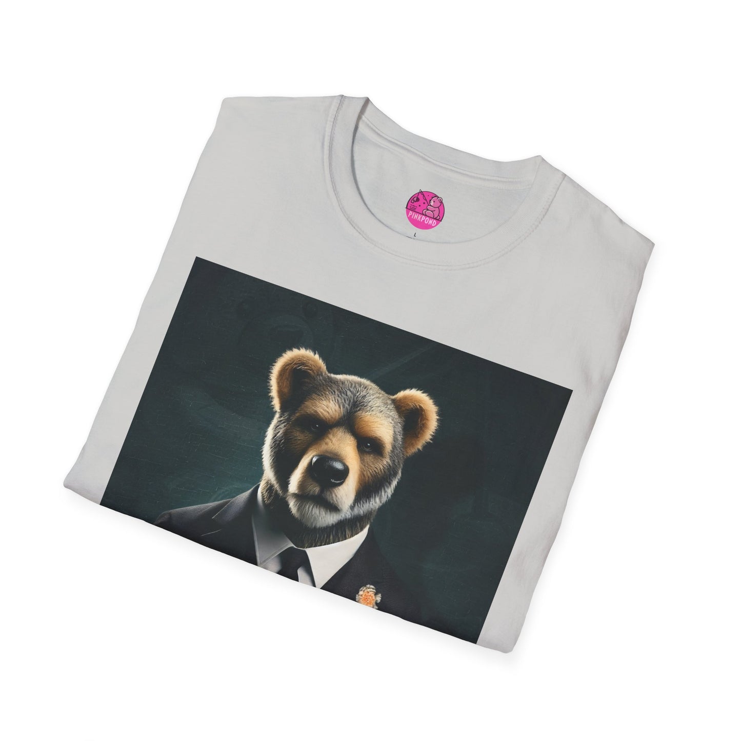 Boss Bear Graphic Tee - Unisex Softstyle T-Shirt for Power Players