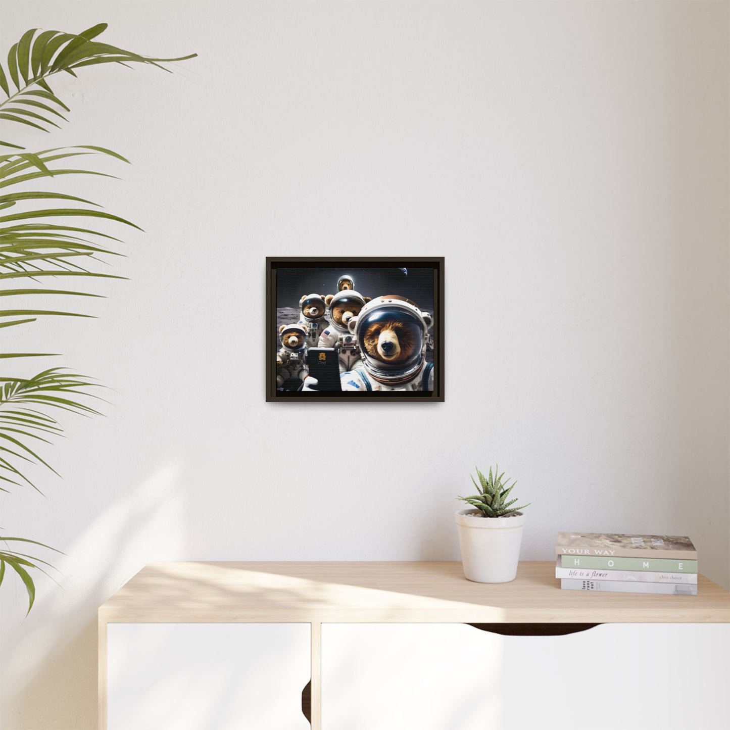 Canvas Print - Mooning Bear Selfie by Andrew McCarter