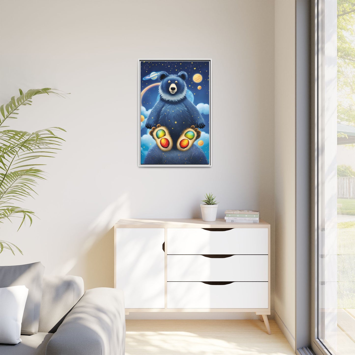 'Cosmic Pawprints' by Andrew McCarter - Canvas Art