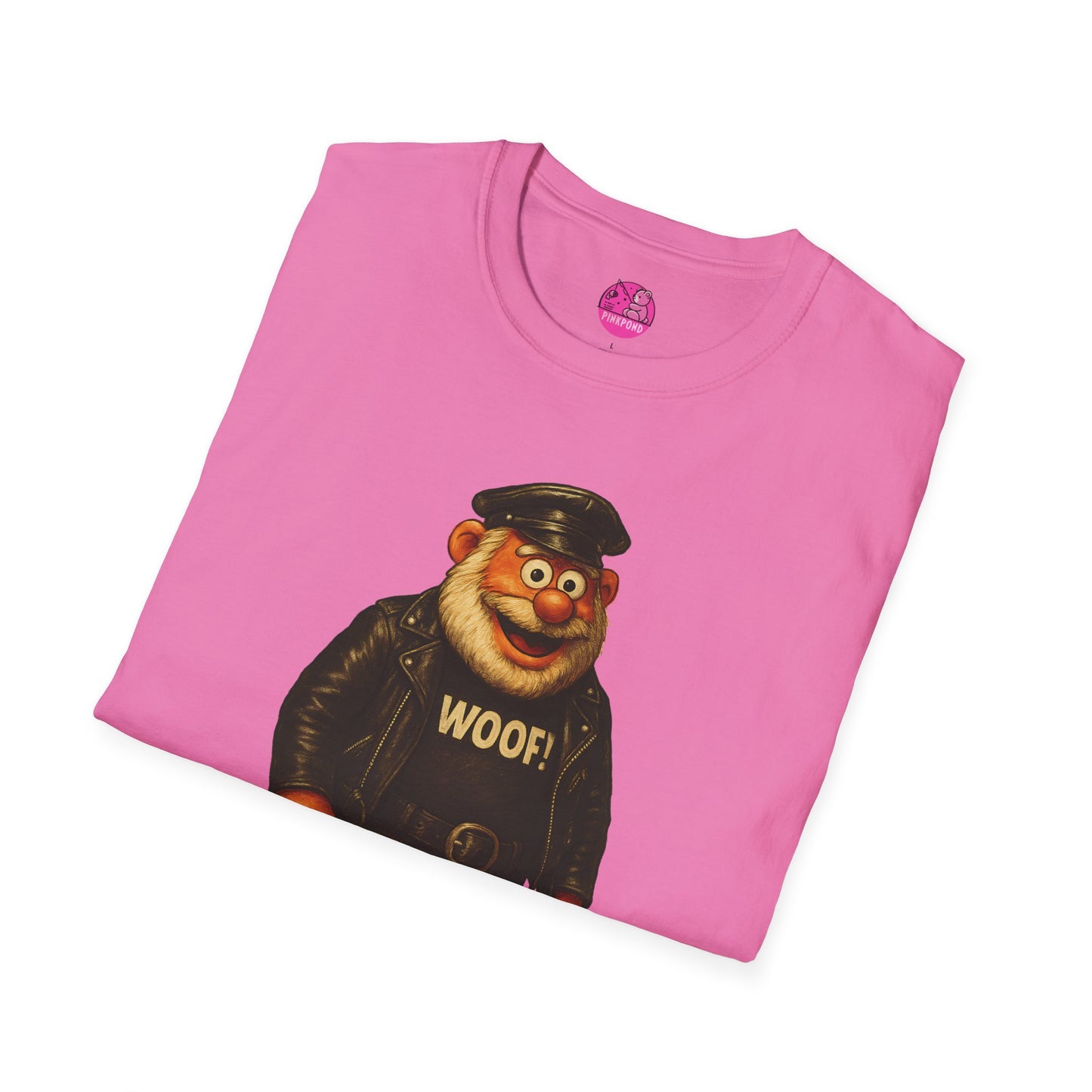 Unisex T-Shirt Leather Polar Bear Tee - WOOF Shirt Silver Beard Energy Pride Fashion
