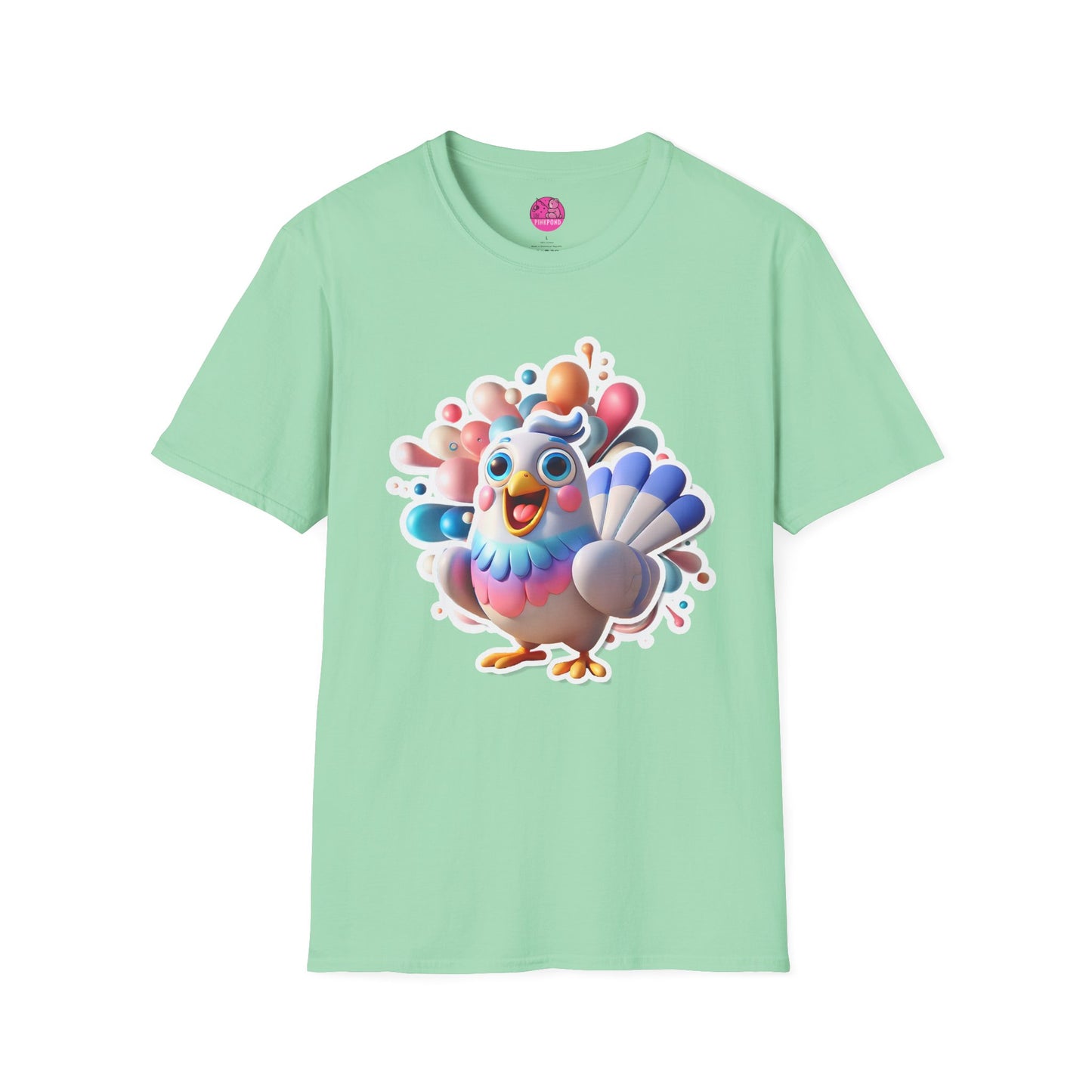 Simon the Pigeon T-Shirt – The Feathered Friend You Need - Unisex Softstyle Tee
