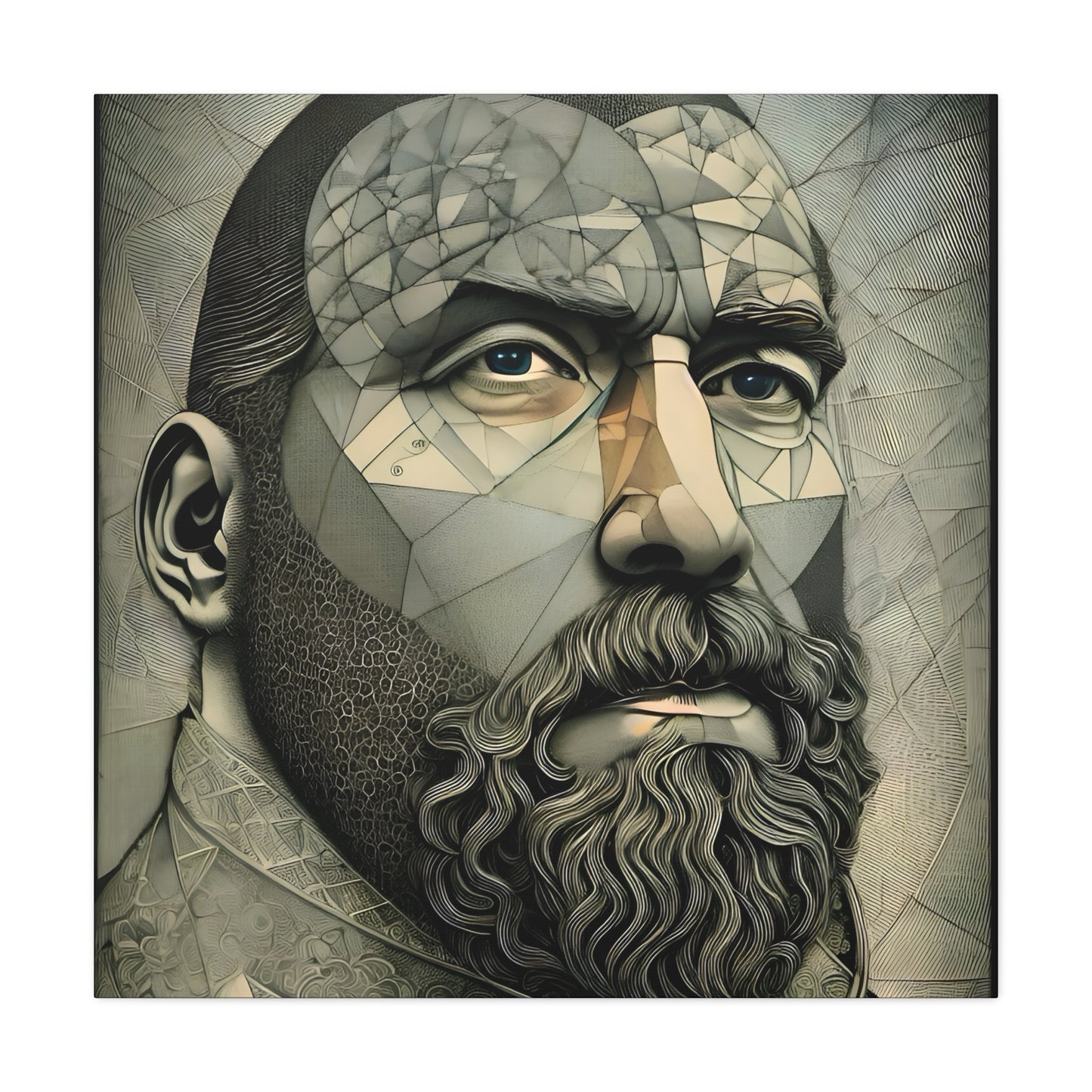 Fractured Peace -  Fine Art Print by Andrew McCarter adapted from a drawing by David Lake
