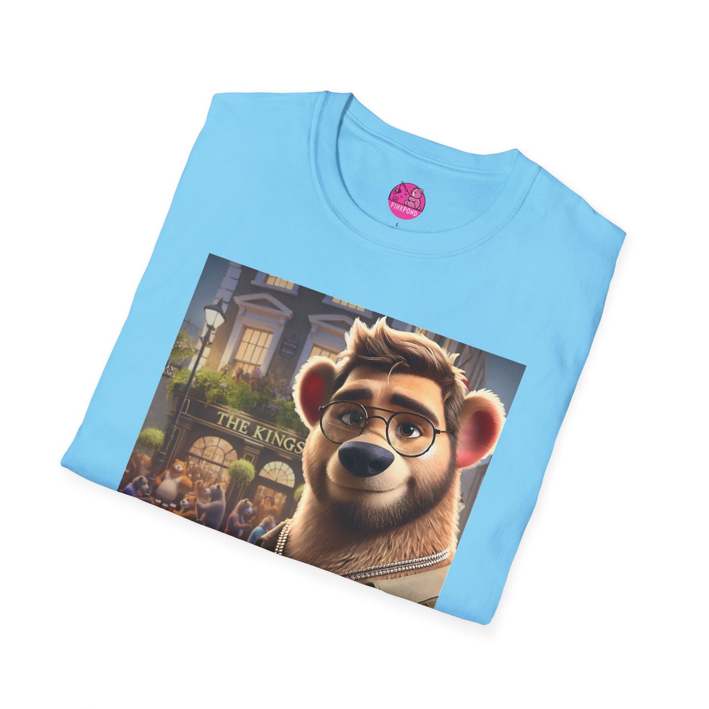 Bear T-Shirt - The King's Arms in Soho Design by PinkPond