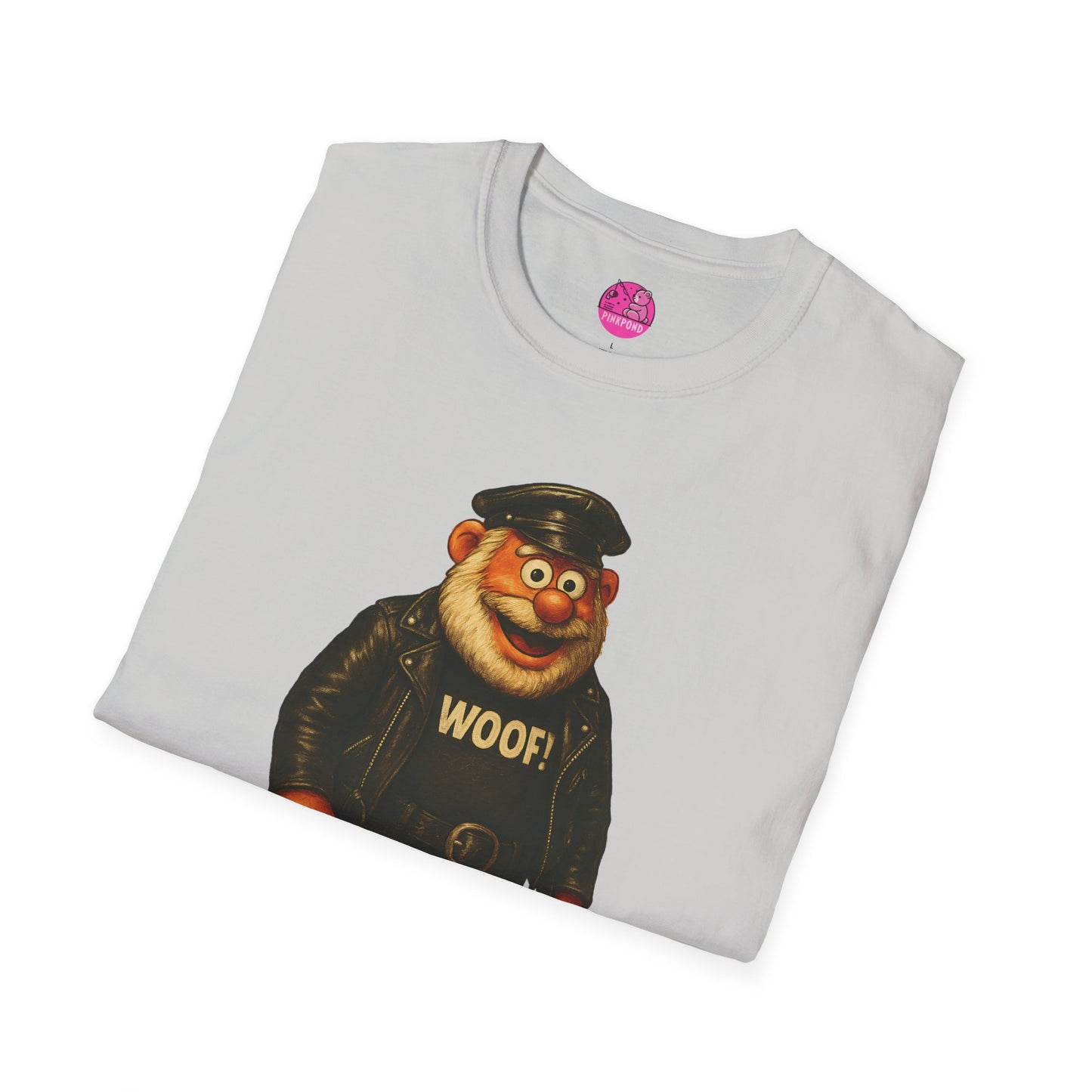Unisex T-Shirt Leather Polar Bear Tee - WOOF Shirt Silver Beard Energy Pride Fashion