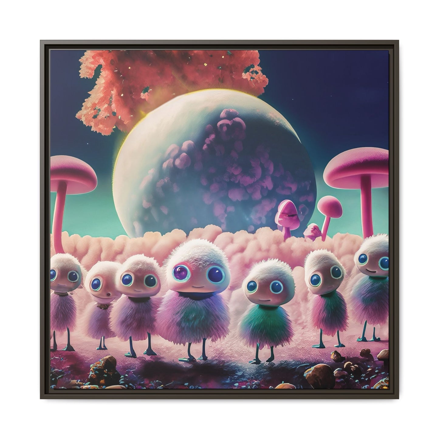 “"Keep smiling," whispered Axlar. "We can eat them later." – Fine Art Canvas Print By Andrew McCarter