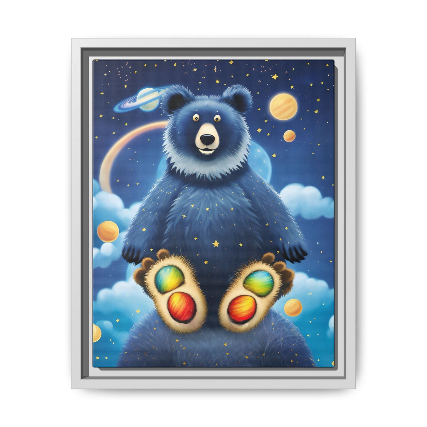 'Cosmic Pawprints' by Andrew McCarter - Canvas Art