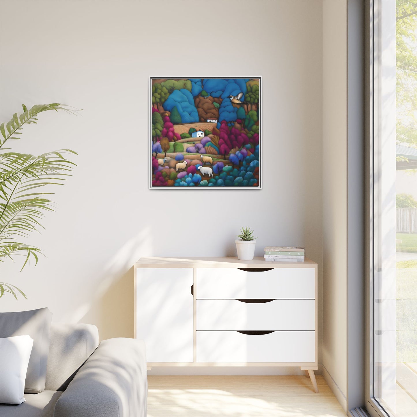 The Painted Valley Canvas Print by Andrew McCarter