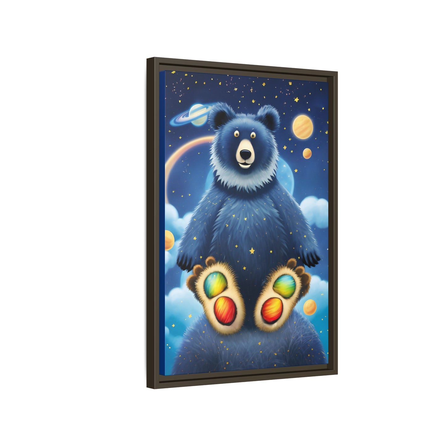 'Cosmic Pawprints' by Andrew McCarter - Canvas Art