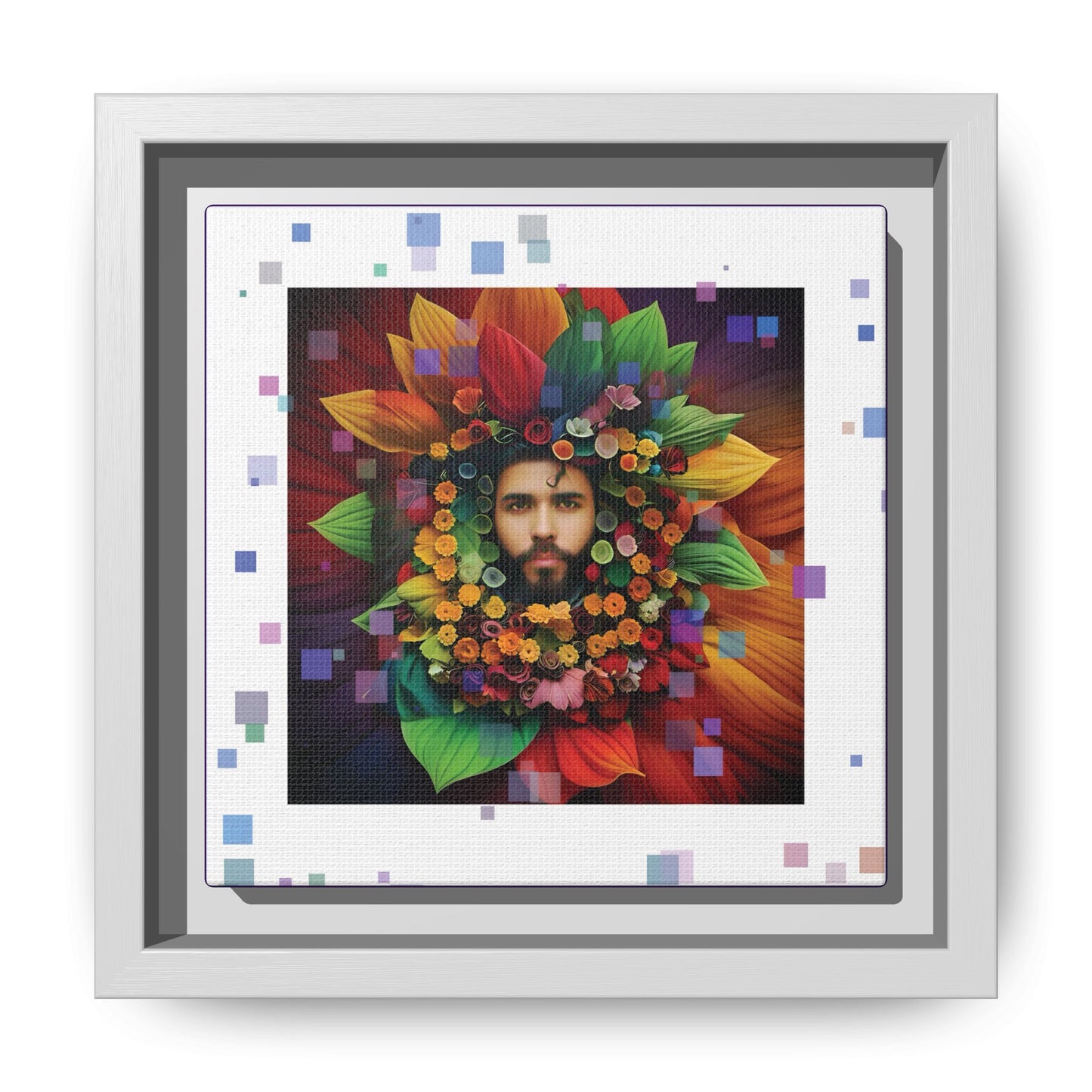 'Flourish: The Modern Green Man' canvas print By Andrew McCarter