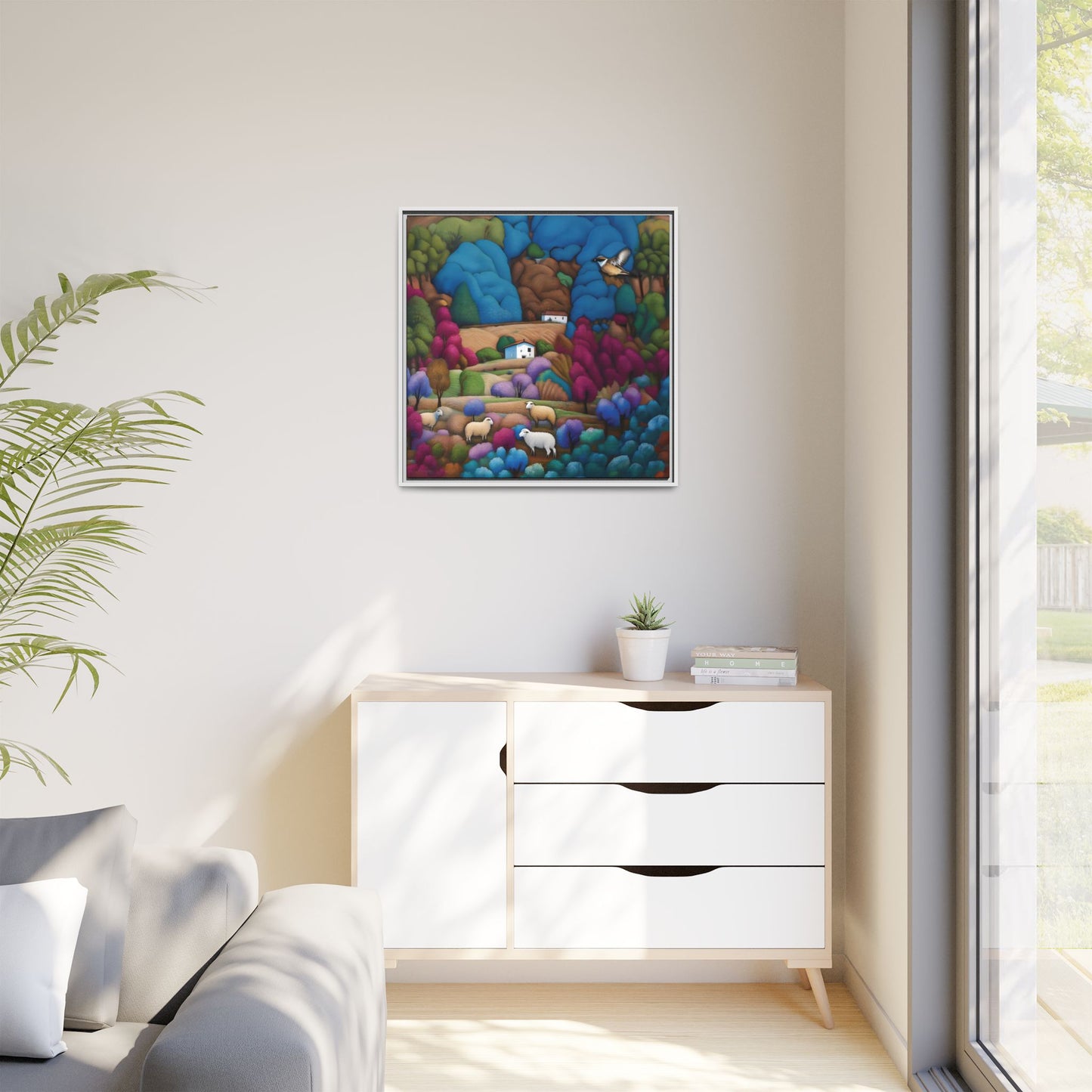 The Painted Valley Canvas Print by Andrew McCarter