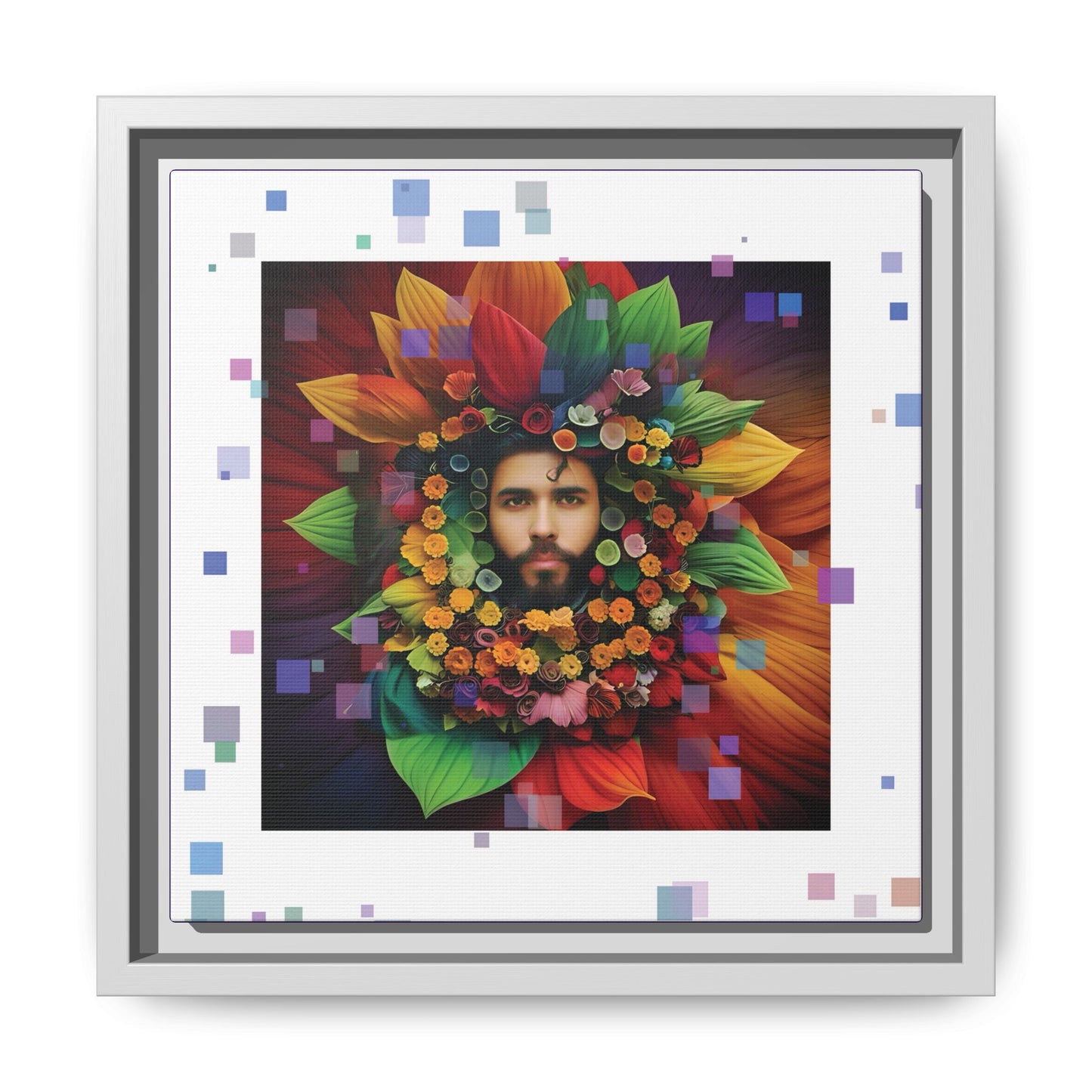 'Flourish: The Modern Green Man' canvas print By Andrew McCarter