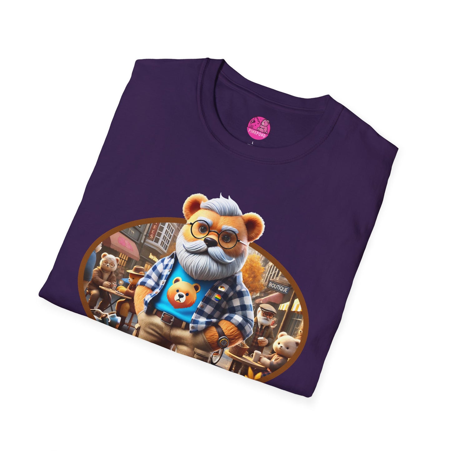 Big Bear T-Shirt - Bold, Comfortable Unisex Softstyle Tee with Playful Charm