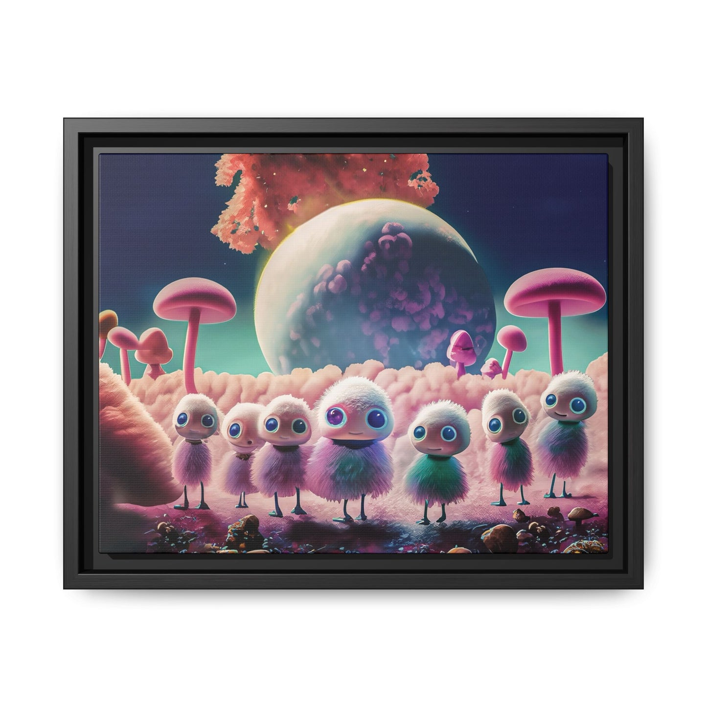 “"Keep smiling," whispered Axlar. "We can eat them later." – Fine Art Canvas Print By Andrew McCarter