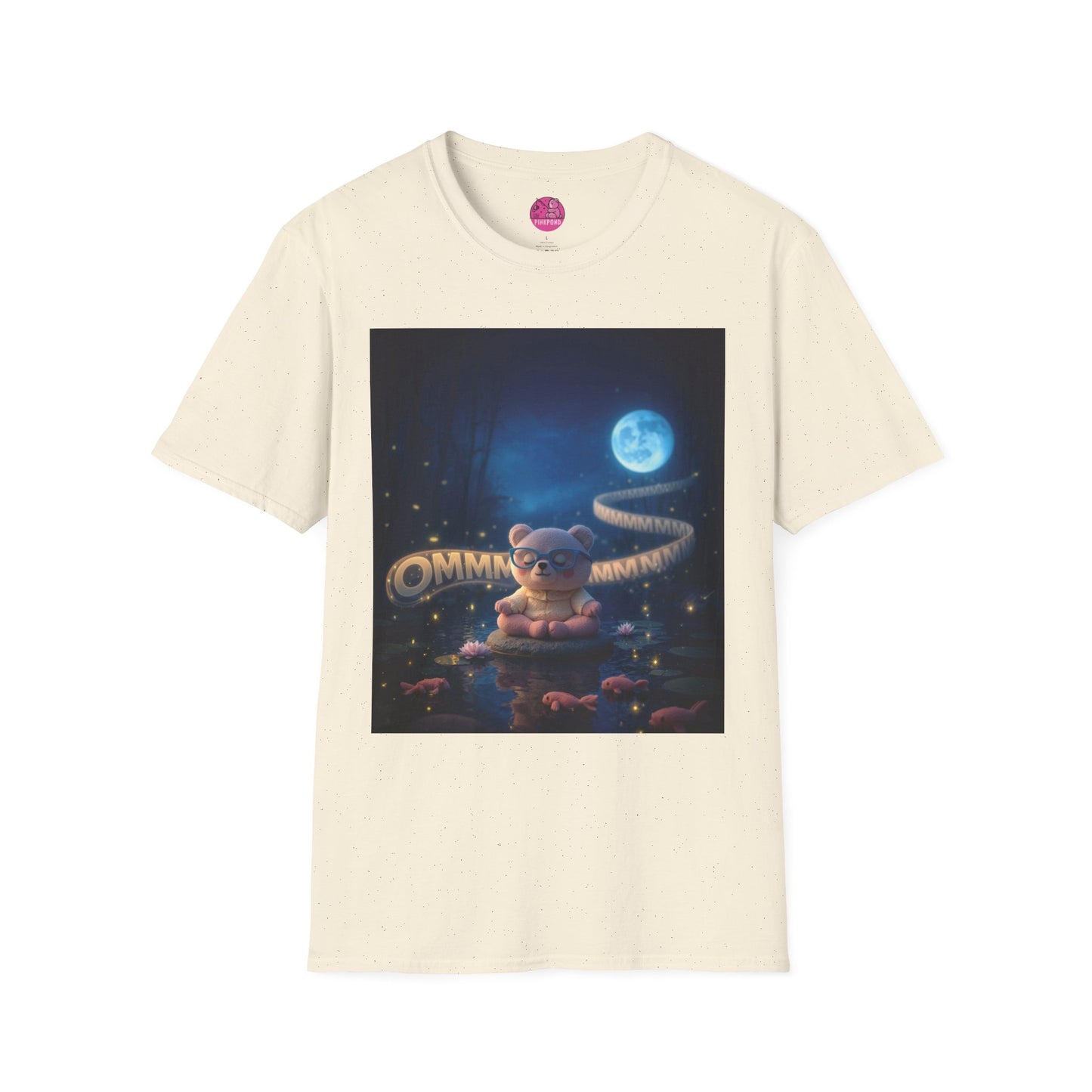 Meditating Bear Moonlit Tranquility T-Shirt