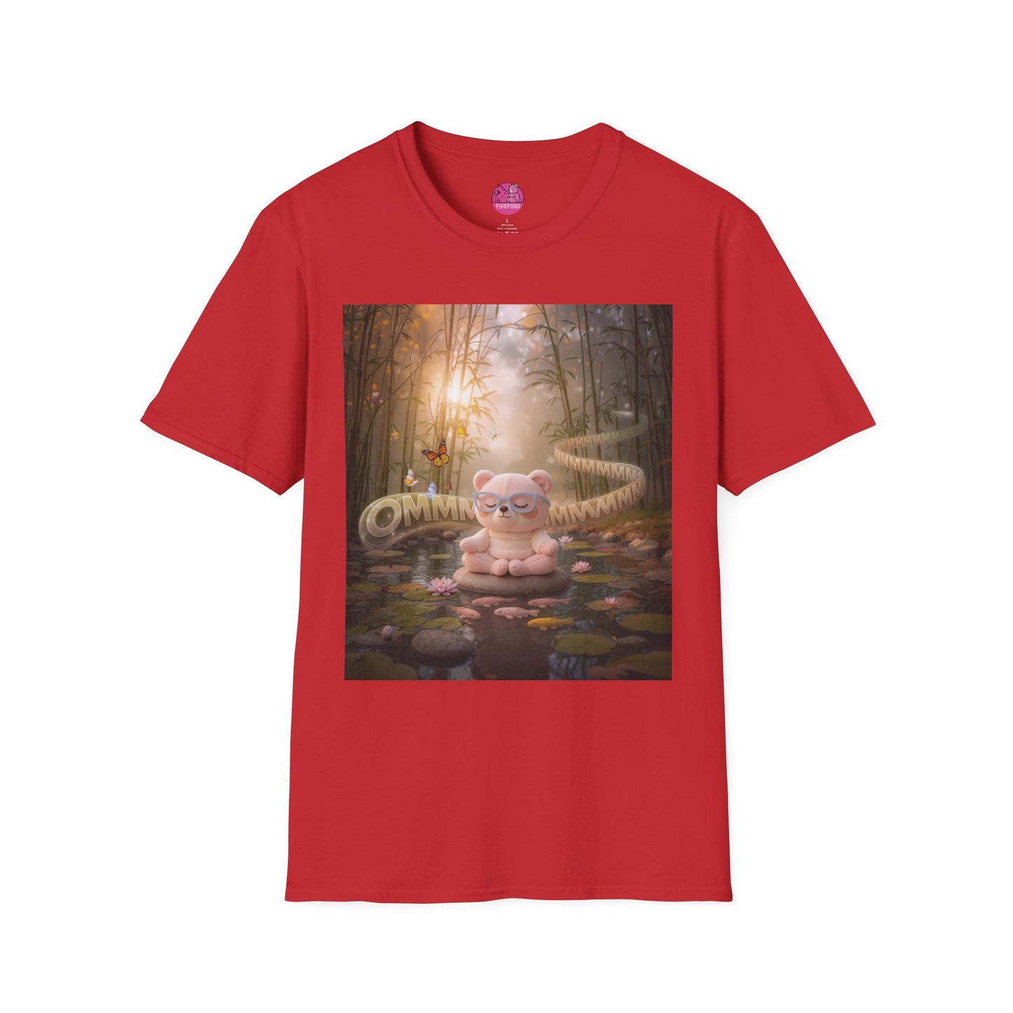 Meditating Bear Daylight Calm T-Shirt — "Find Your Calm" Design