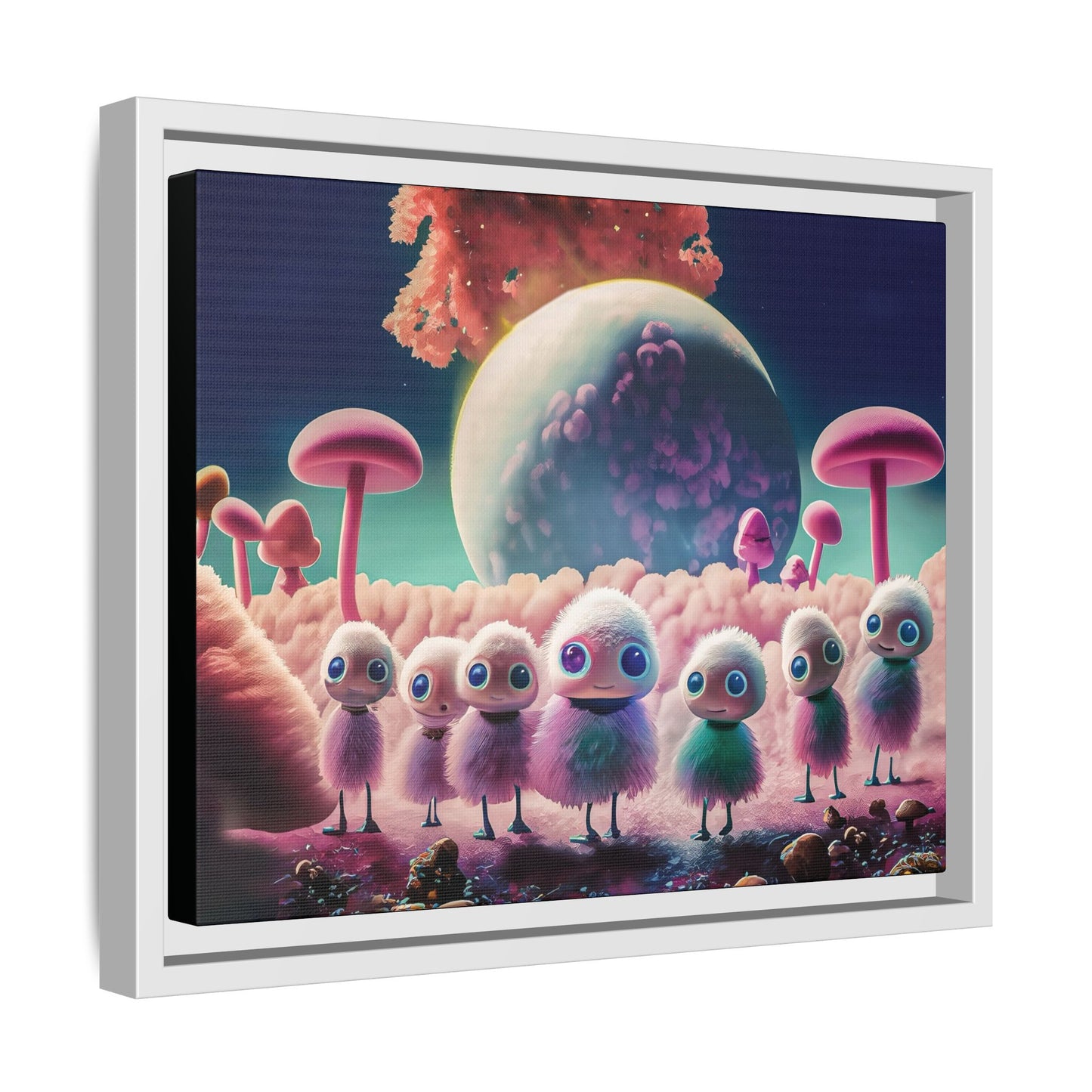 “"Keep smiling," whispered Axlar. "We can eat them later." – Fine Art Canvas Print By Andrew McCarter