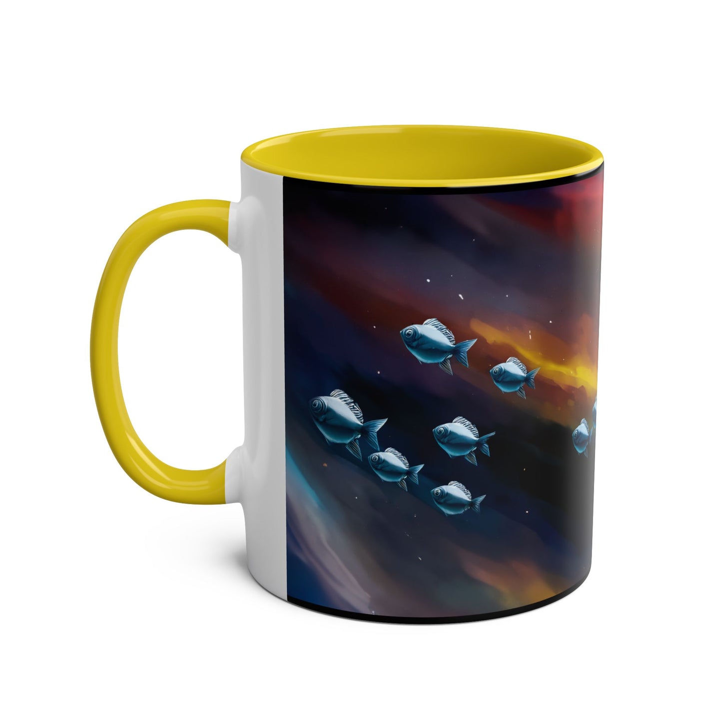 Celestial Whale Adventure Mug - Cosmic Whale Coffee Cup